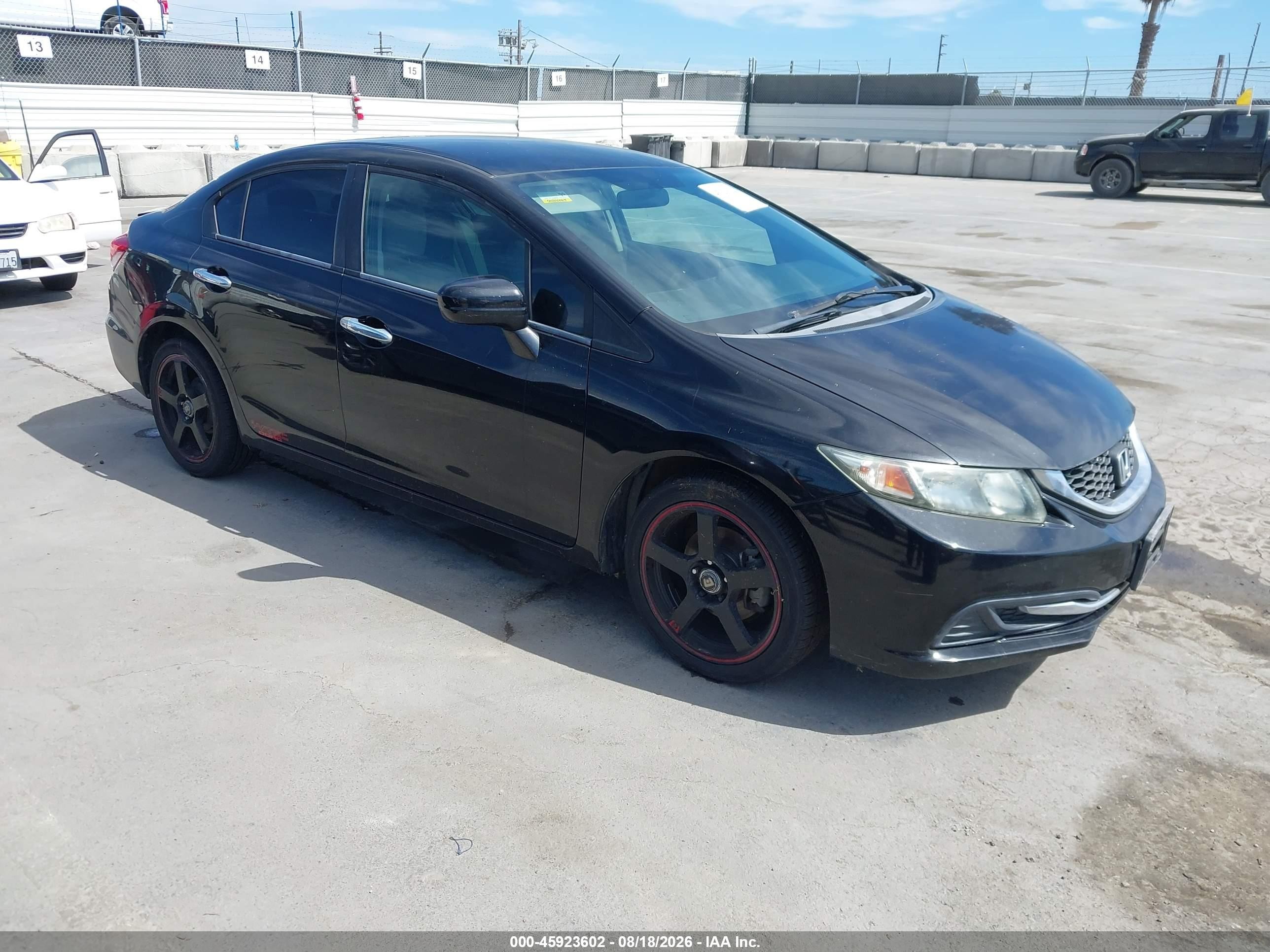 2014 Honda Civic Lx Black vin: 19XFB2F5XEE230162