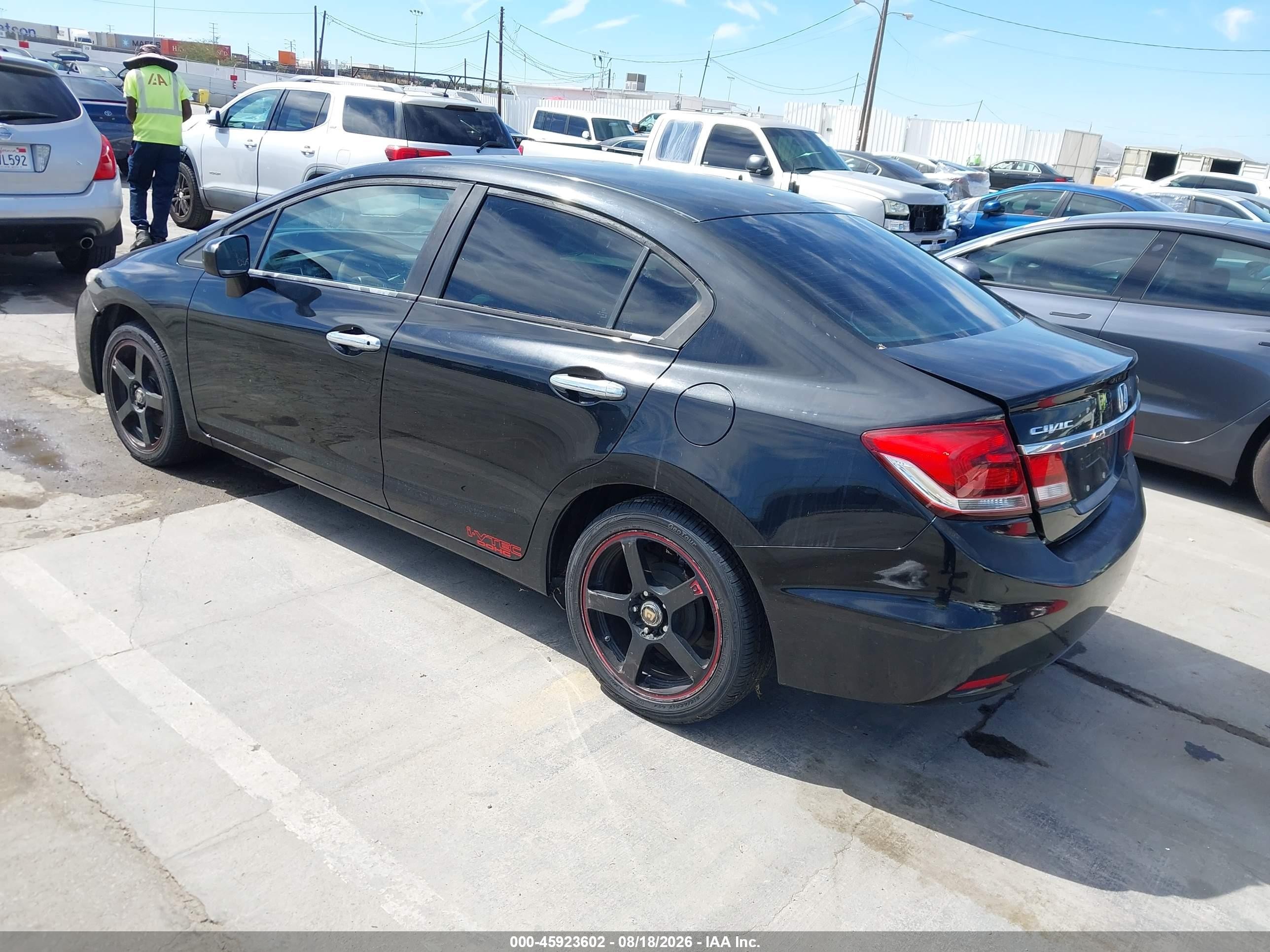 2014 Honda Civic Lx Black vin: 19XFB2F5XEE230162