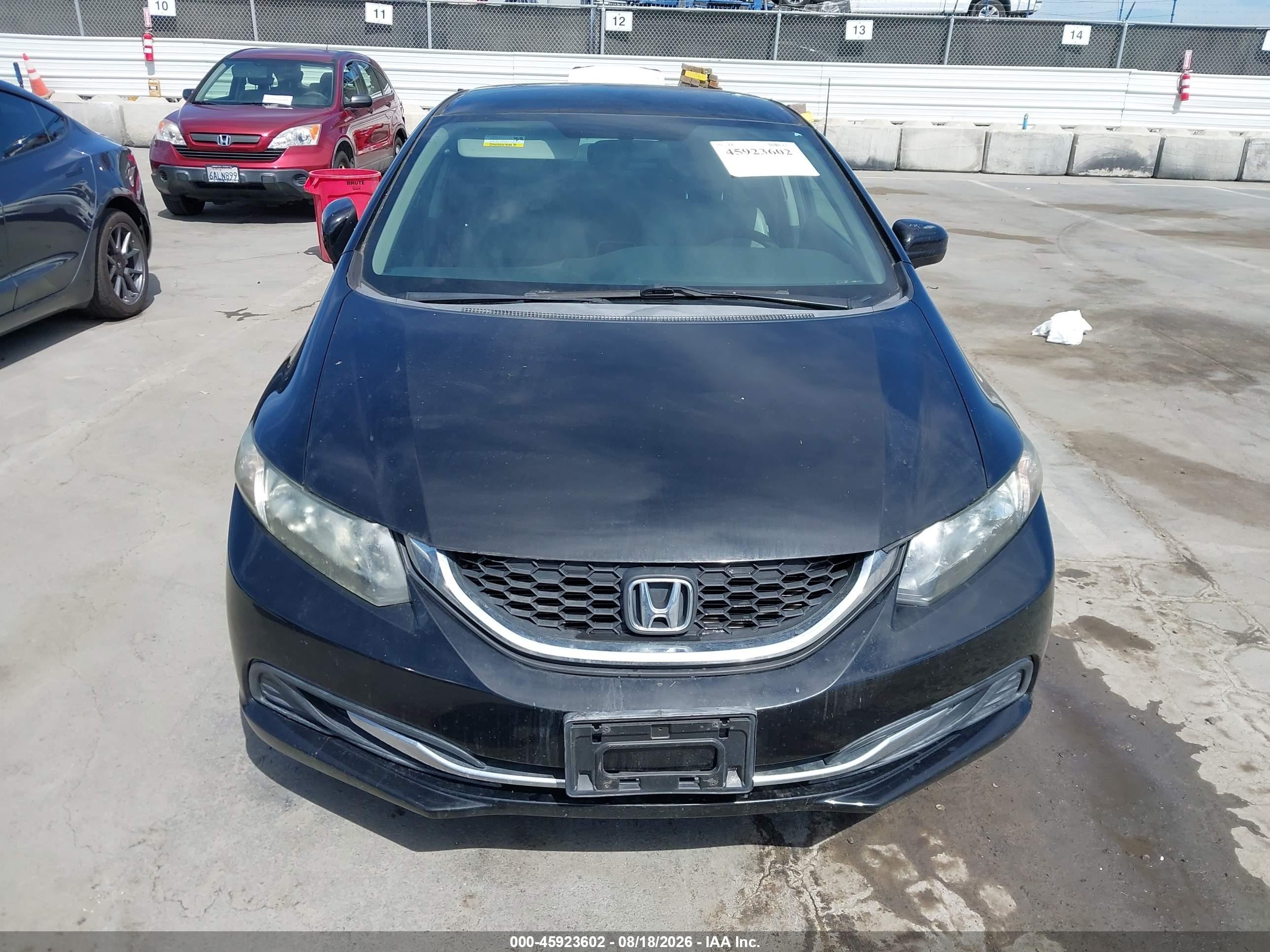 2014 Honda Civic Lx Black vin: 19XFB2F5XEE230162