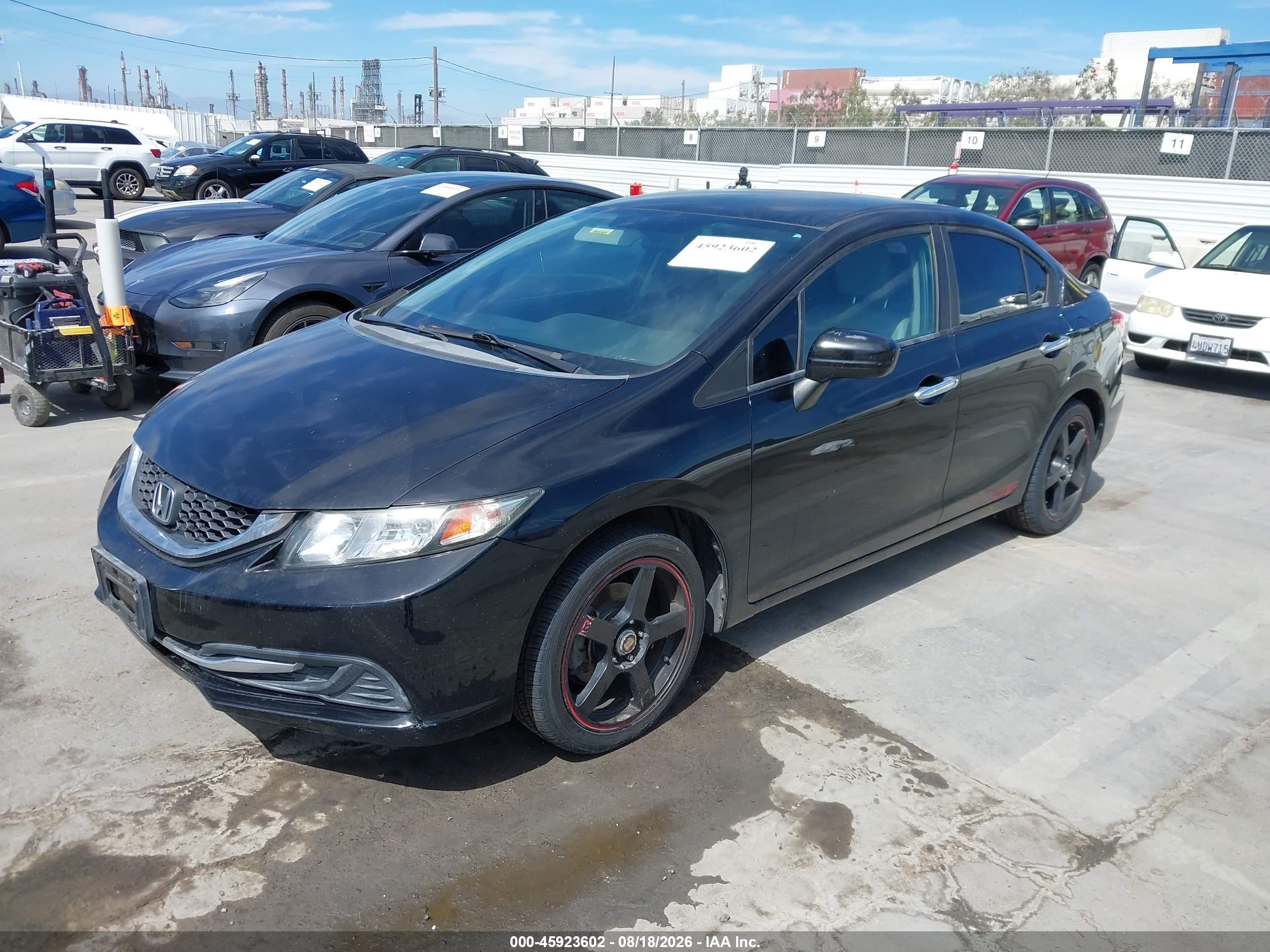 2014 Honda Civic Lx Black vin: 19XFB2F5XEE230162