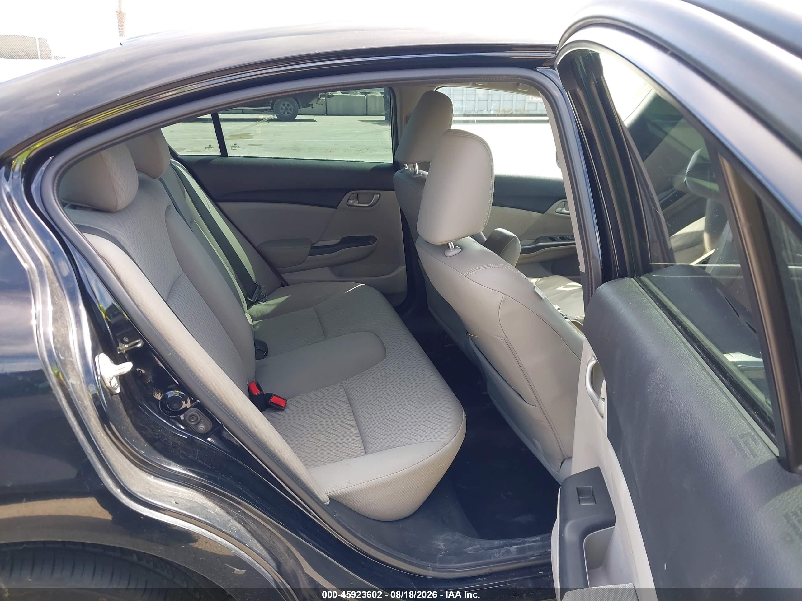 2014 Honda Civic Lx Black vin: 19XFB2F5XEE230162