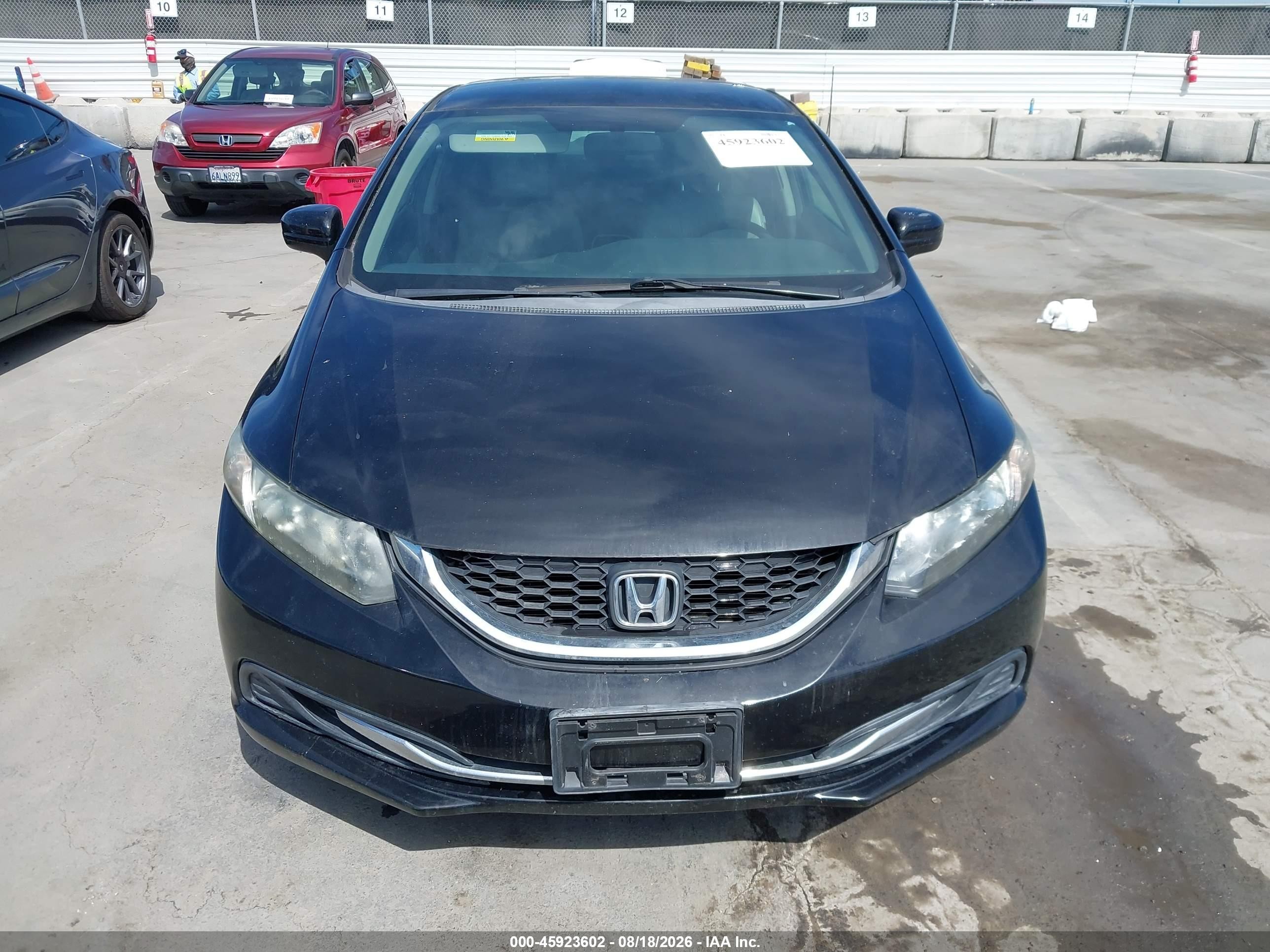 2014 Honda Civic Lx Black vin: 19XFB2F5XEE230162