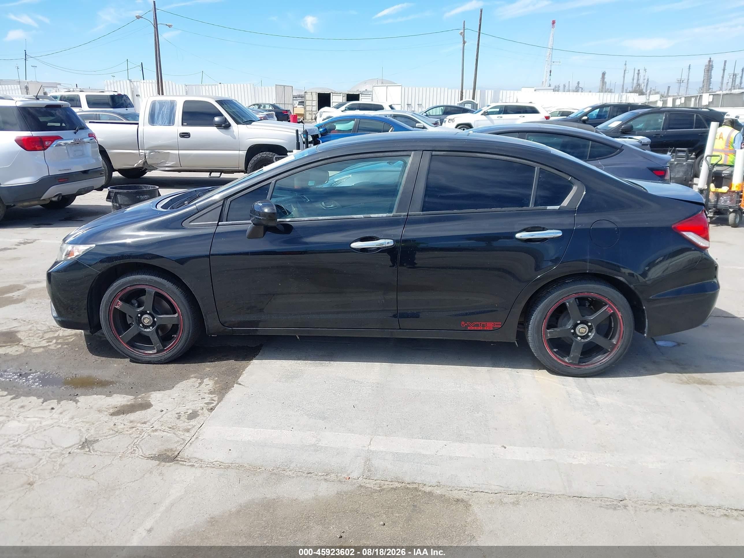 2014 Honda Civic Lx Black vin: 19XFB2F5XEE230162