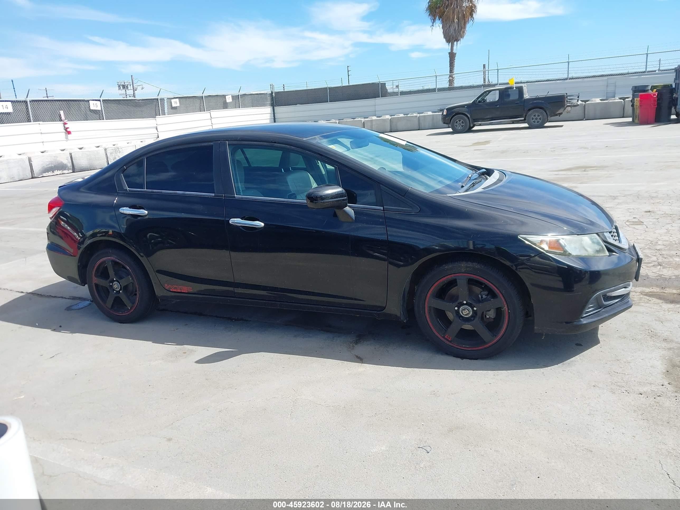 2014 Honda Civic Lx Black vin: 19XFB2F5XEE230162