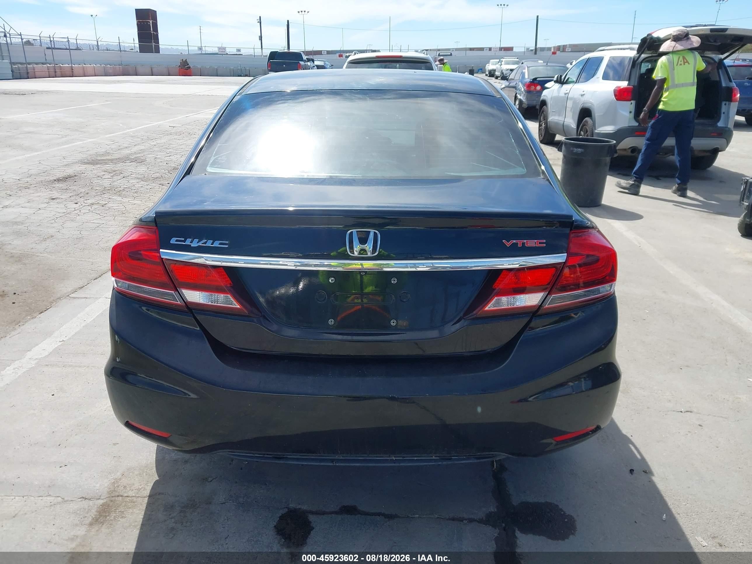 2014 Honda Civic Lx Black vin: 19XFB2F5XEE230162