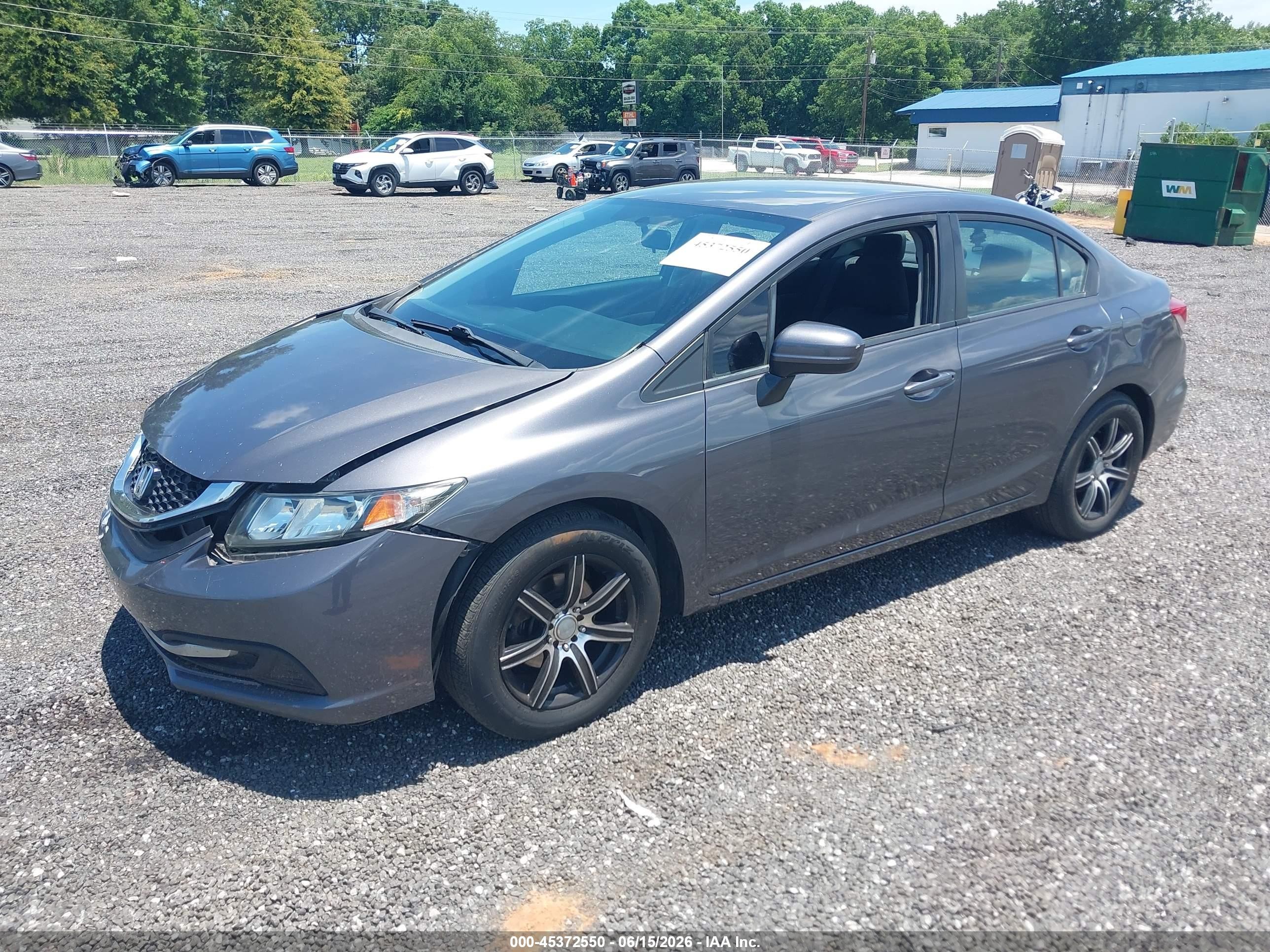 2014 Honda Civic Lx Серый vin: 19XFB2F5XEE233806