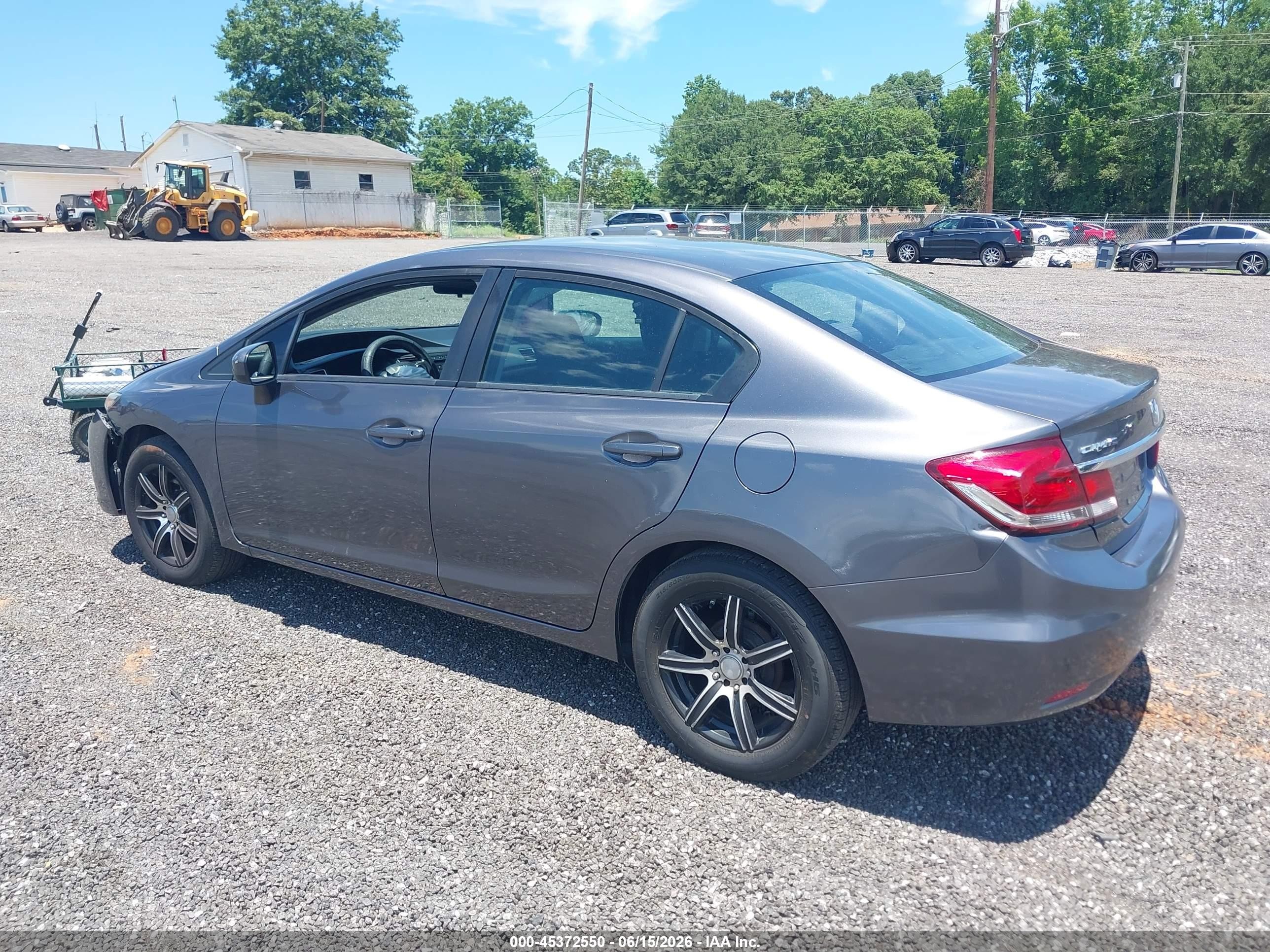 2014 Honda Civic Lx Серый vin: 19XFB2F5XEE233806