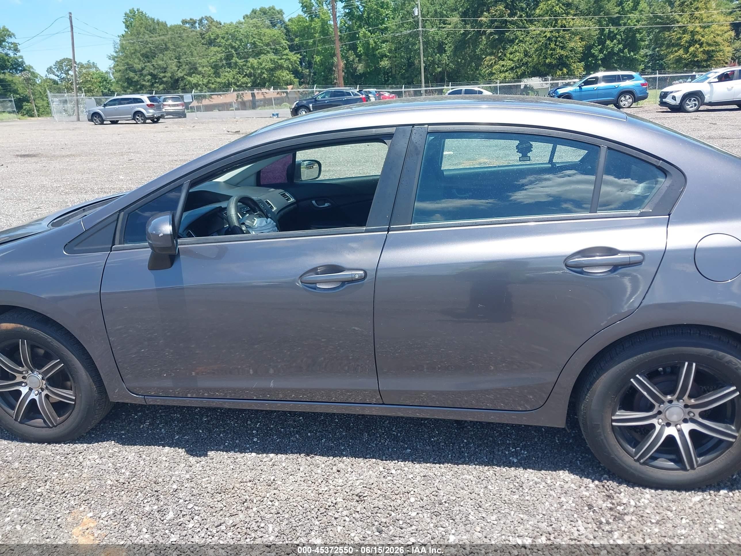 2014 Honda Civic Lx Серый vin: 19XFB2F5XEE233806