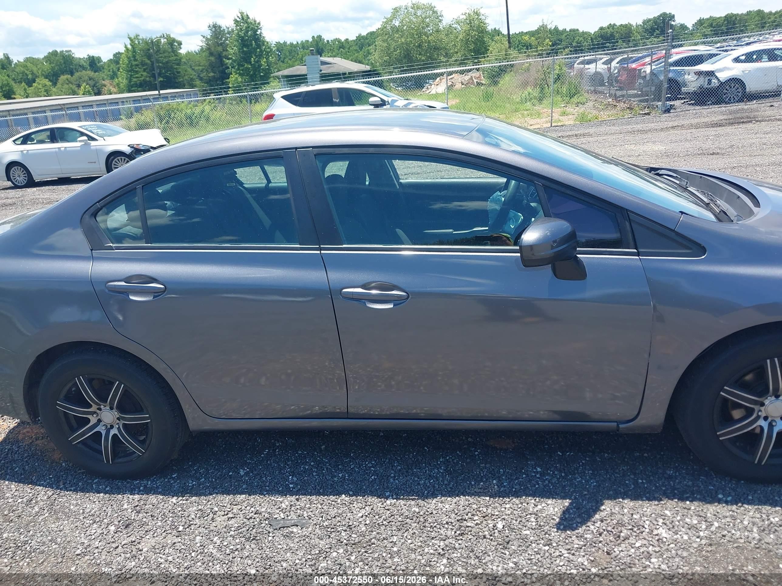 2014 Honda Civic Lx Серый vin: 19XFB2F5XEE233806