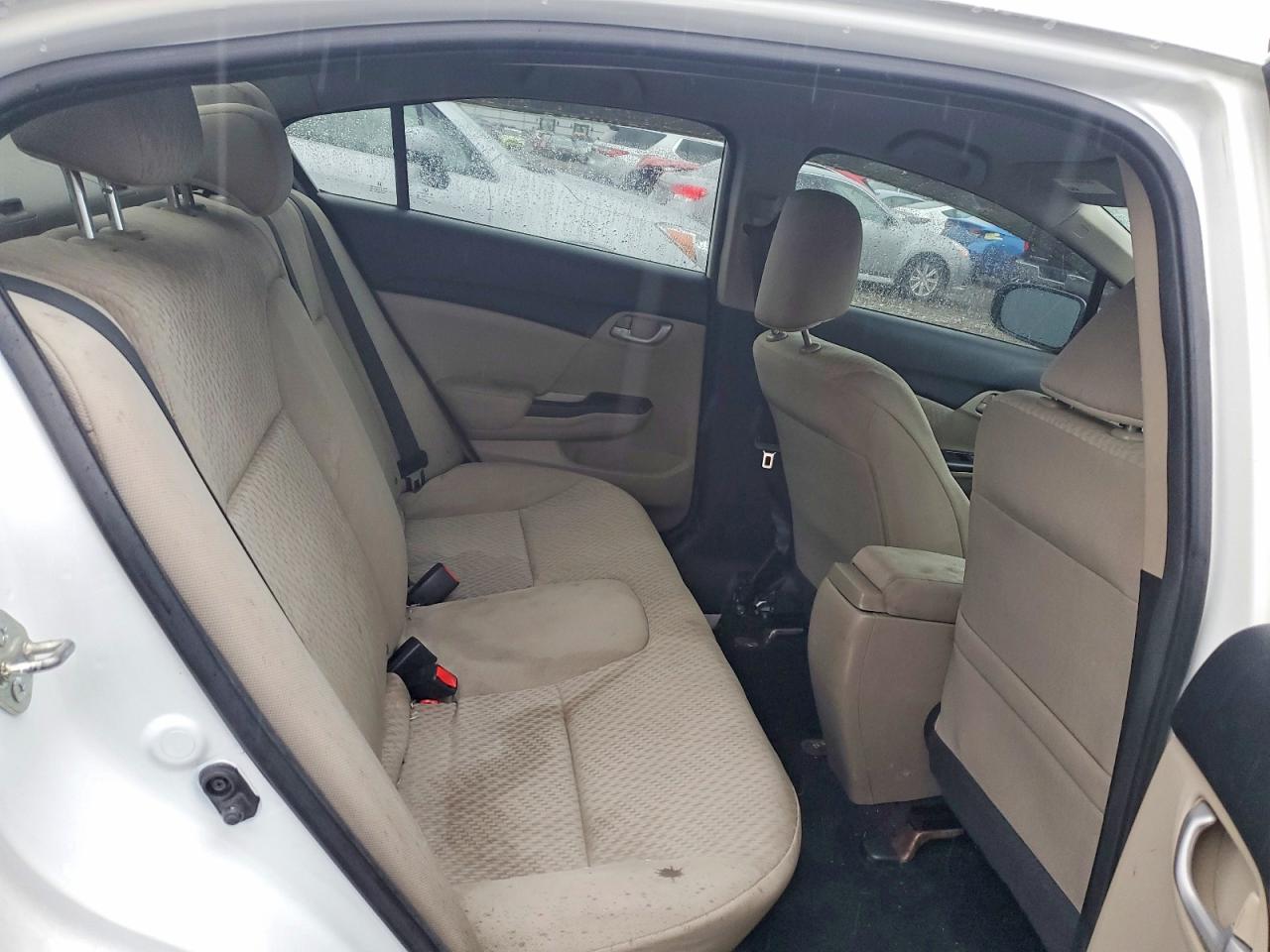 2014 Honda Civic Lx White vin: 19XFB2F5XEE241551