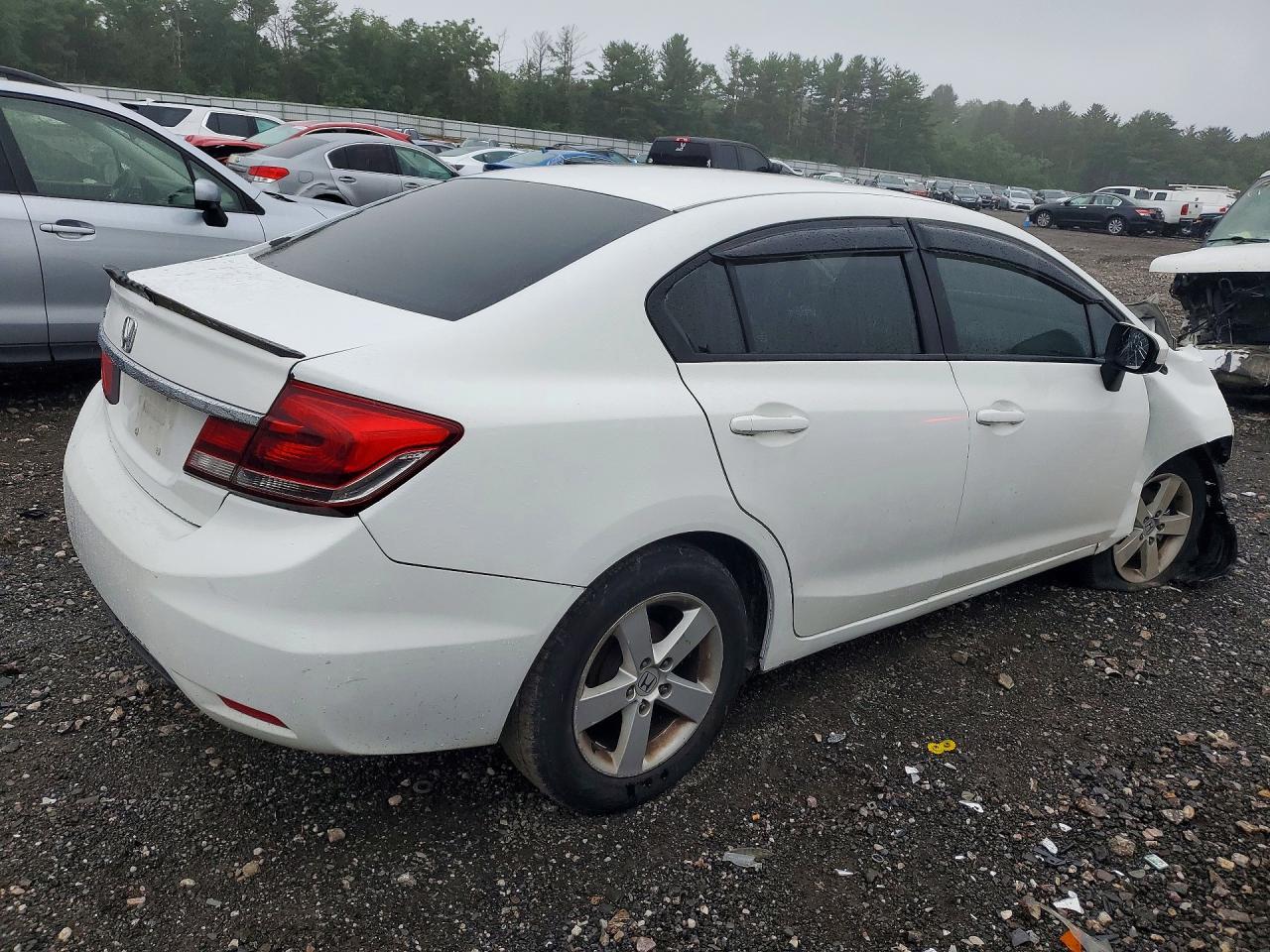 2014 Honda Civic Lx White vin: 19XFB2F5XEE241551