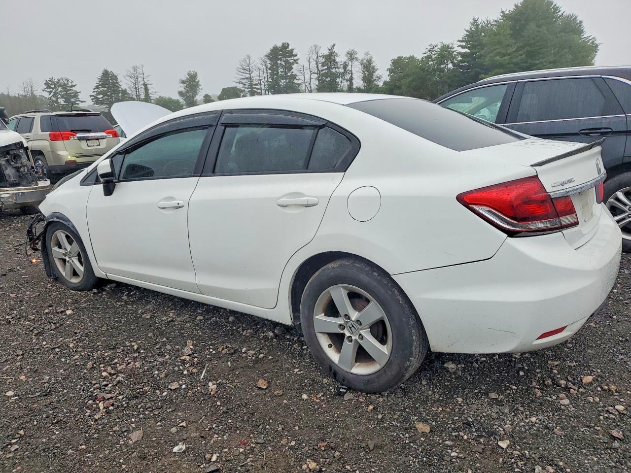 2014 Honda Civic Lx White vin: 19XFB2F5XEE241551