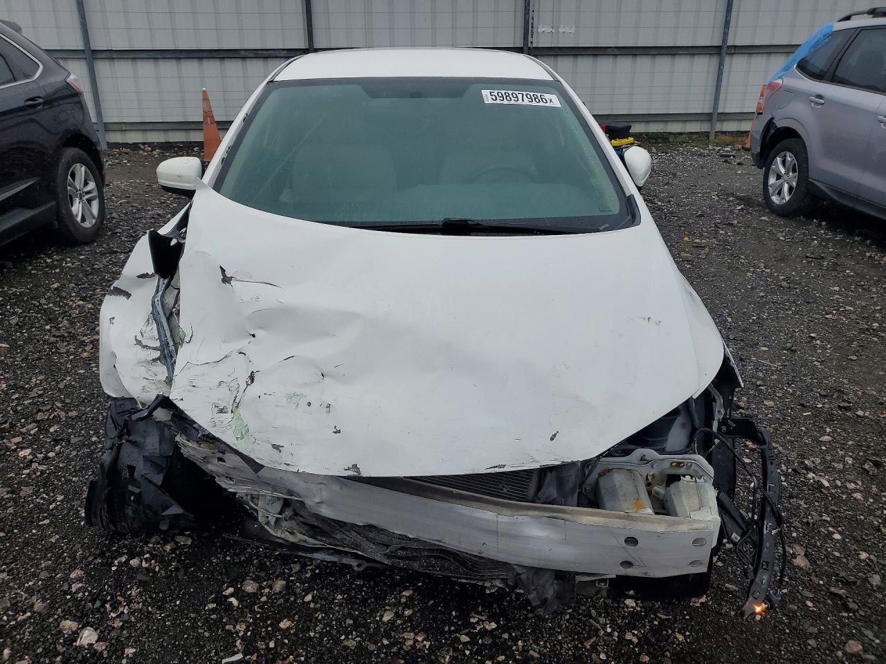 2014 Honda Civic Lx White vin: 19XFB2F5XEE241551