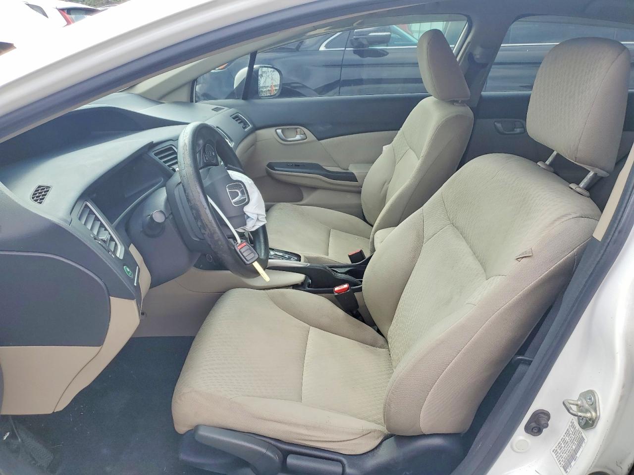 2014 Honda Civic Lx White vin: 19XFB2F5XEE241551