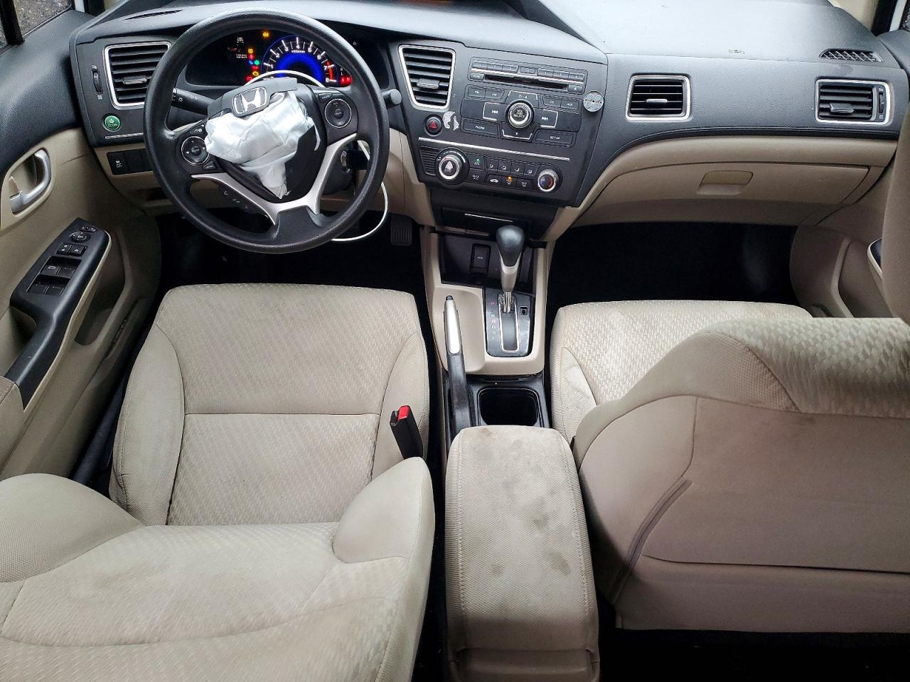 2014 Honda Civic Lx White vin: 19XFB2F5XEE241551