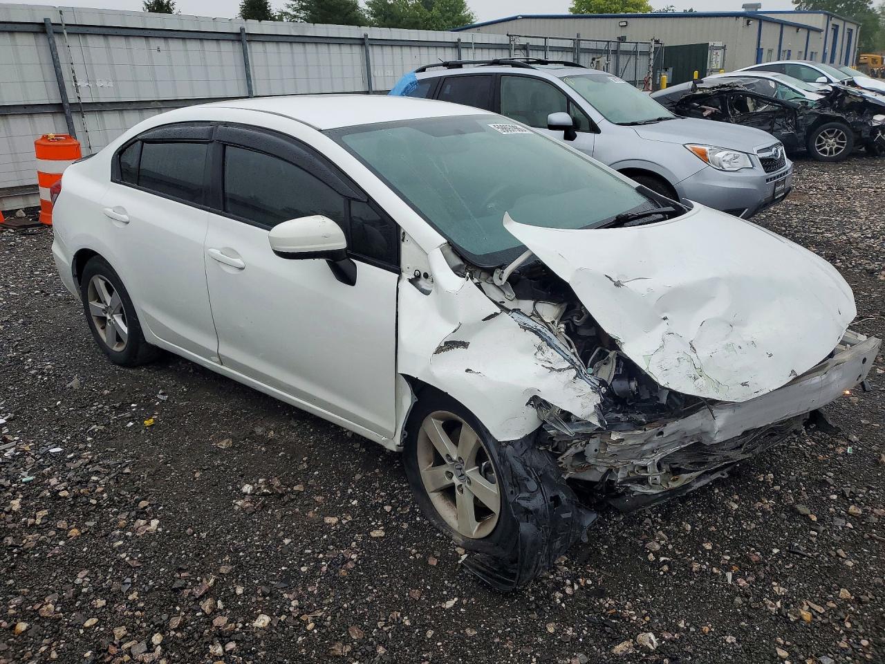 2014 Honda Civic Lx White vin: 19XFB2F5XEE241551
