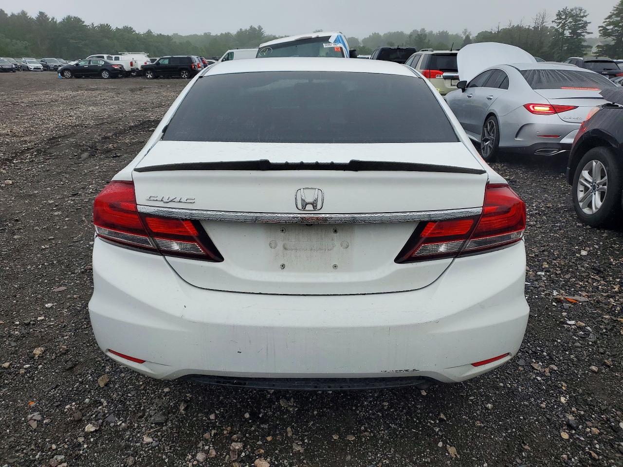 2014 Honda Civic Lx White vin: 19XFB2F5XEE241551