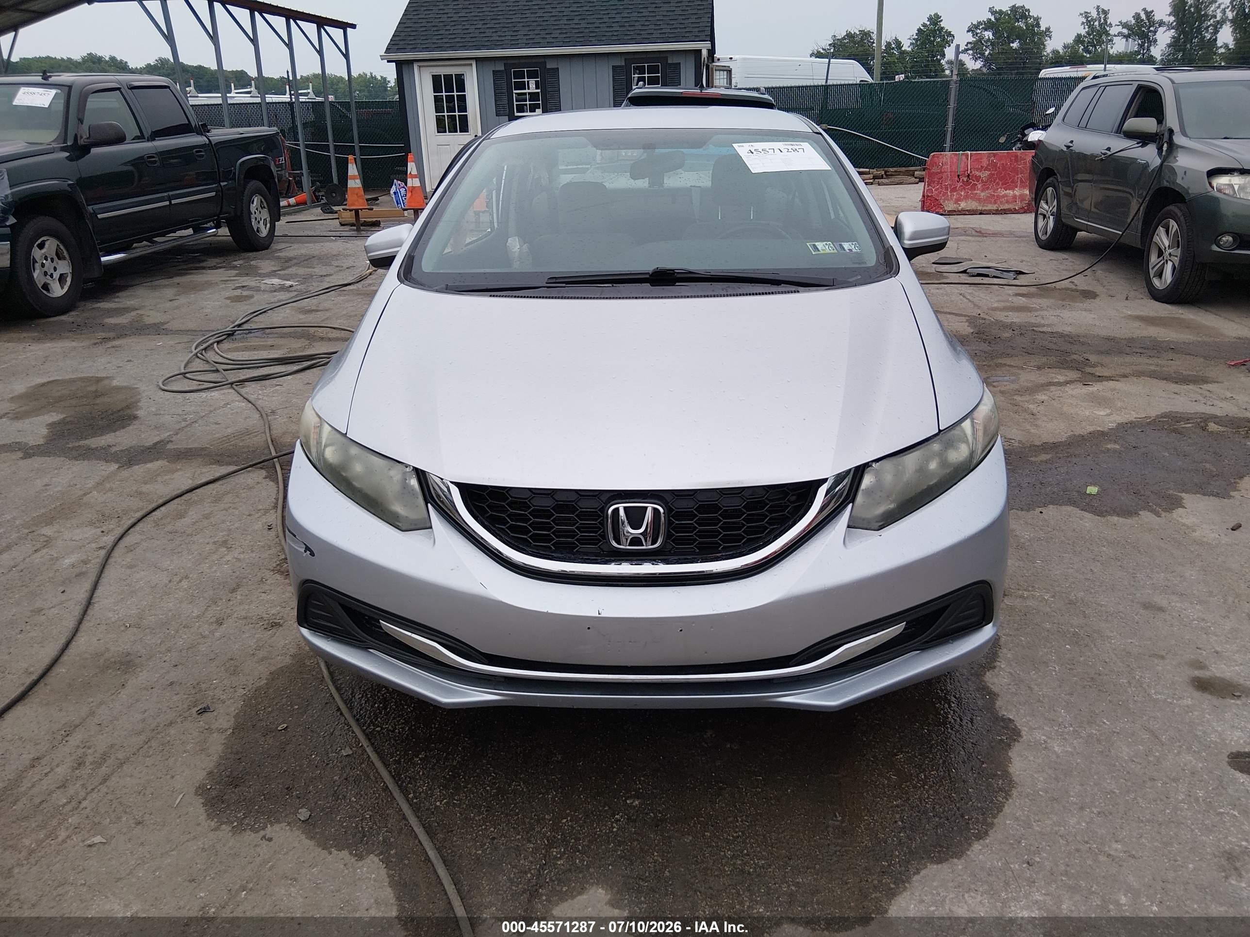 2014 Honda Civic Lx Silver vin: 19XFB2F5XEE246989