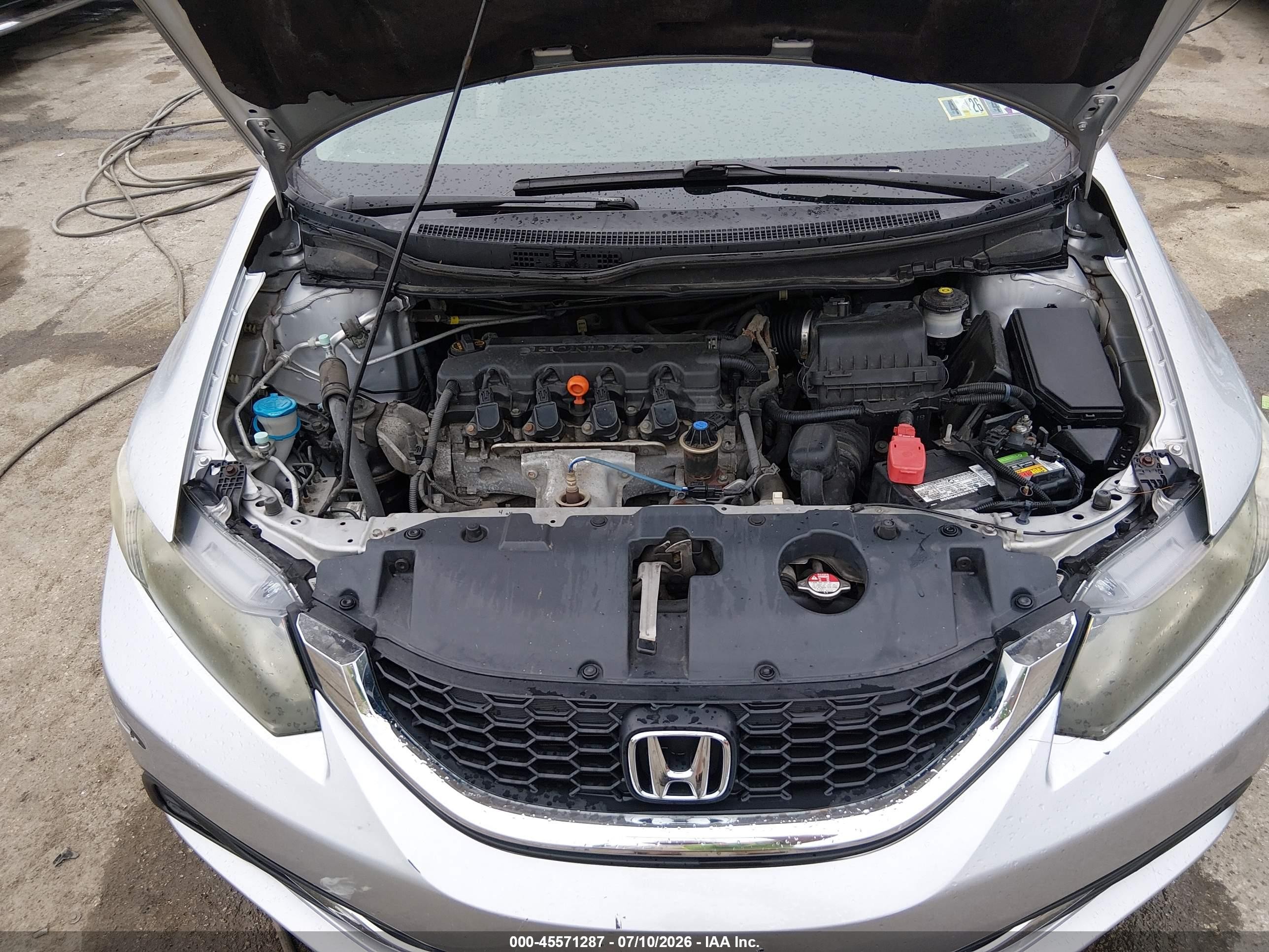 2014 Honda Civic Lx Silver vin: 19XFB2F5XEE246989