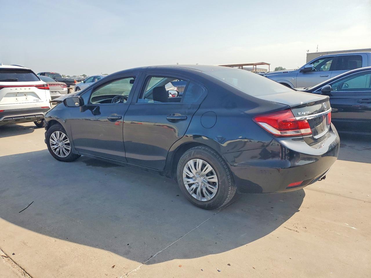 2014 Honda Civic Lx Black vin: 19XFB2F5XEE250007