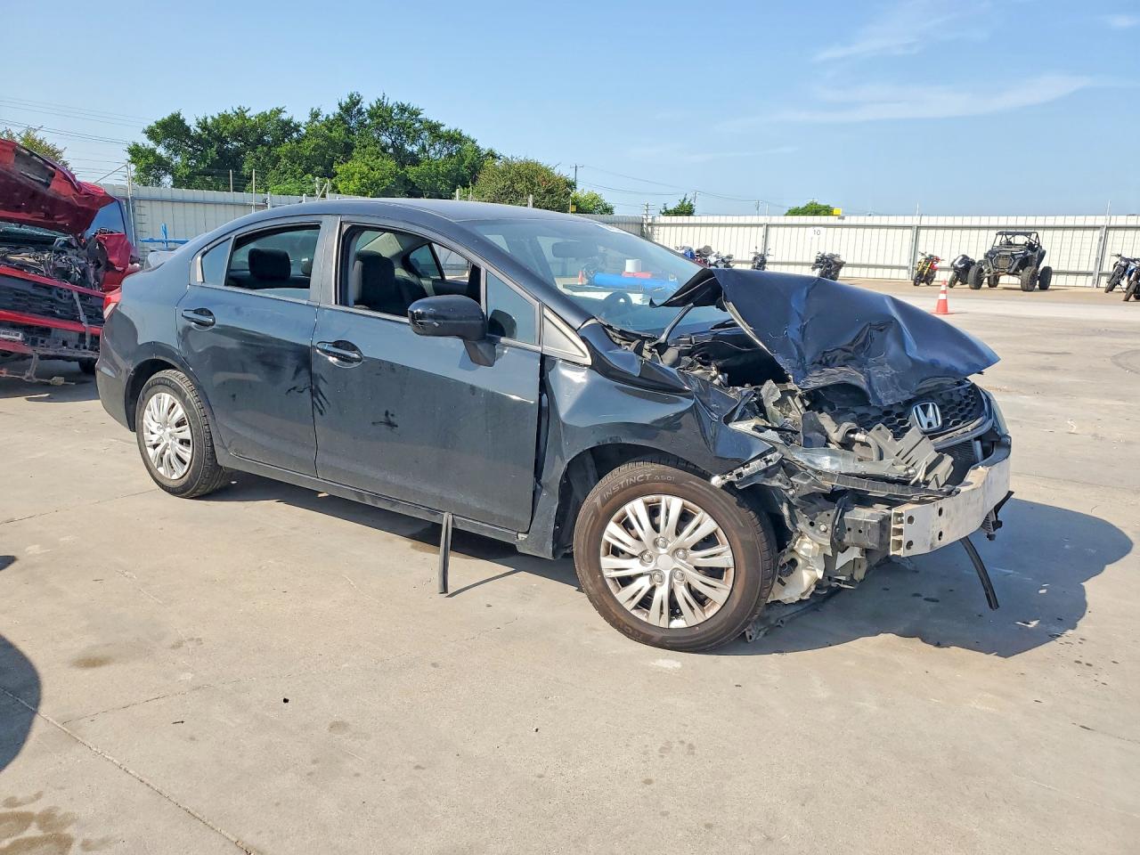 2014 Honda Civic Lx Black vin: 19XFB2F5XEE250007