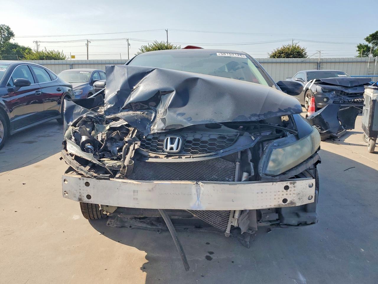 2014 Honda Civic Lx Black vin: 19XFB2F5XEE250007