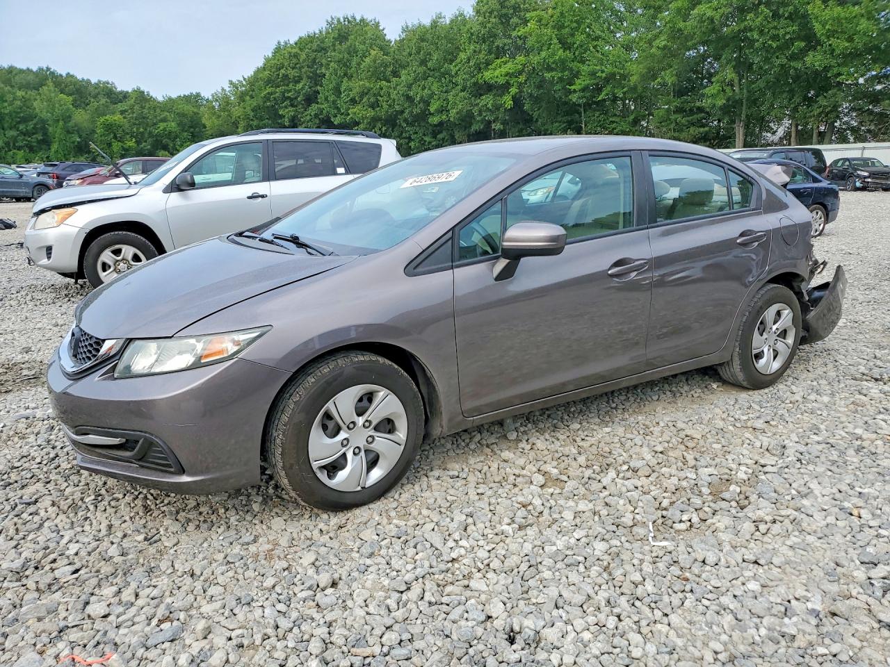 2014 Honda Civic Lx Серебряный vin: 19XFB2F5XEE253215
