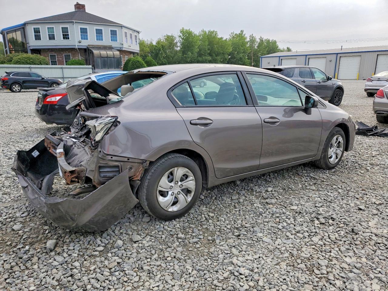 2014 Honda Civic Lx Silver vin: 19XFB2F5XEE253215