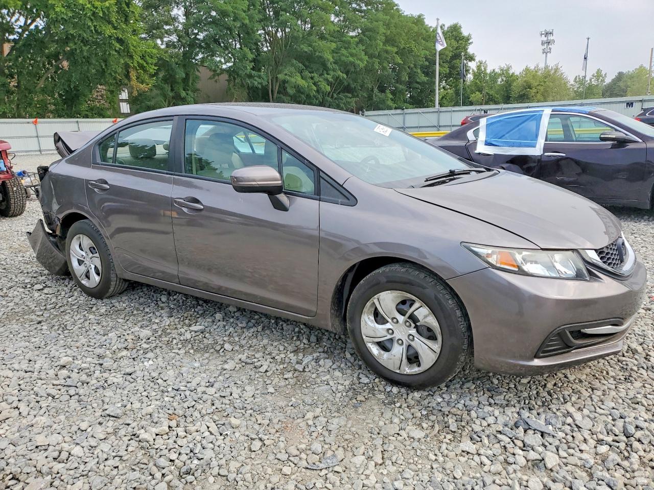 2014 Honda Civic Lx Silver vin: 19XFB2F5XEE253215