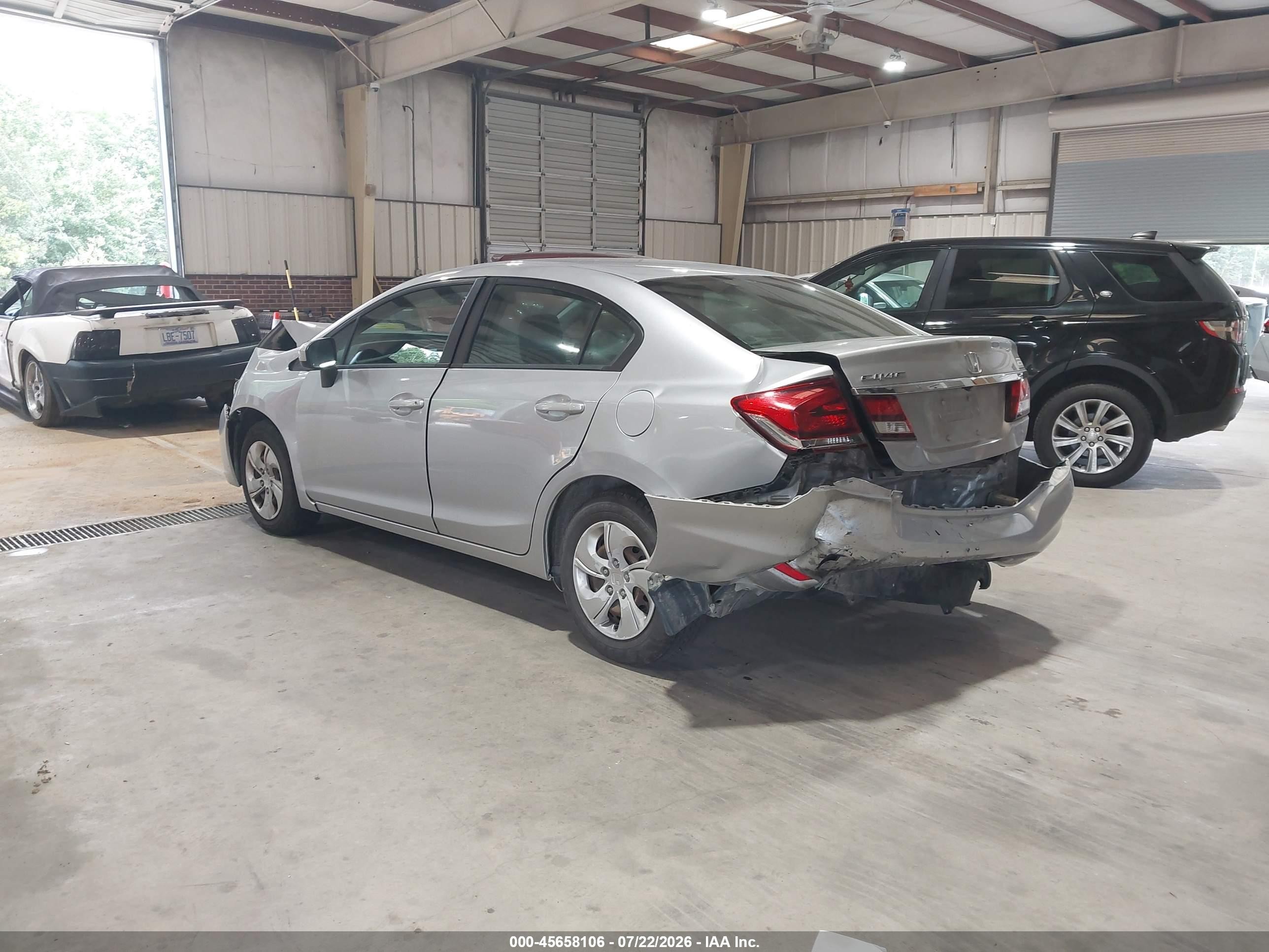 2014 Honda Civic Lx Silver vin: 19XFB2F5XEE270046