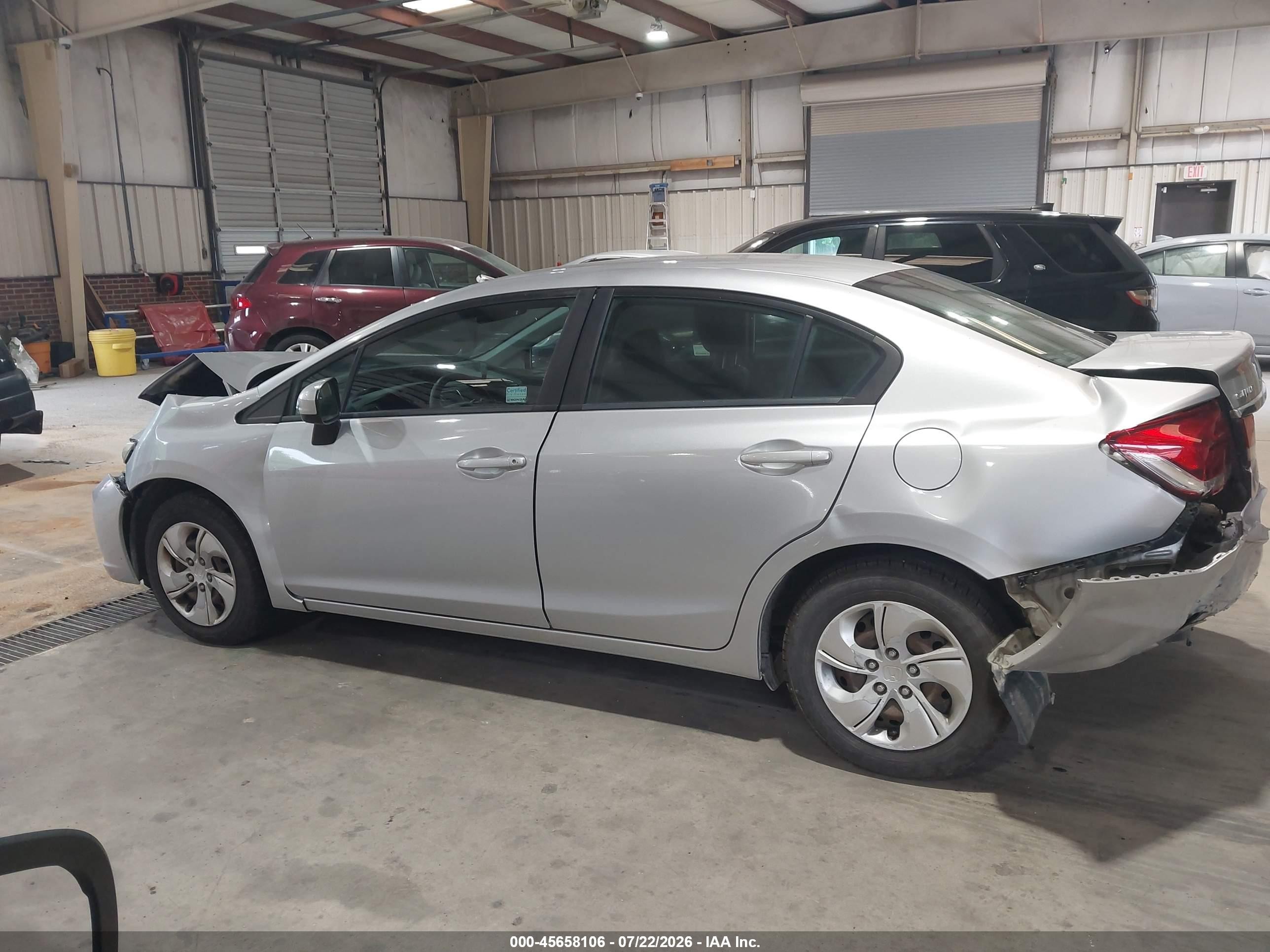 2014 Honda Civic Lx Silver vin: 19XFB2F5XEE270046