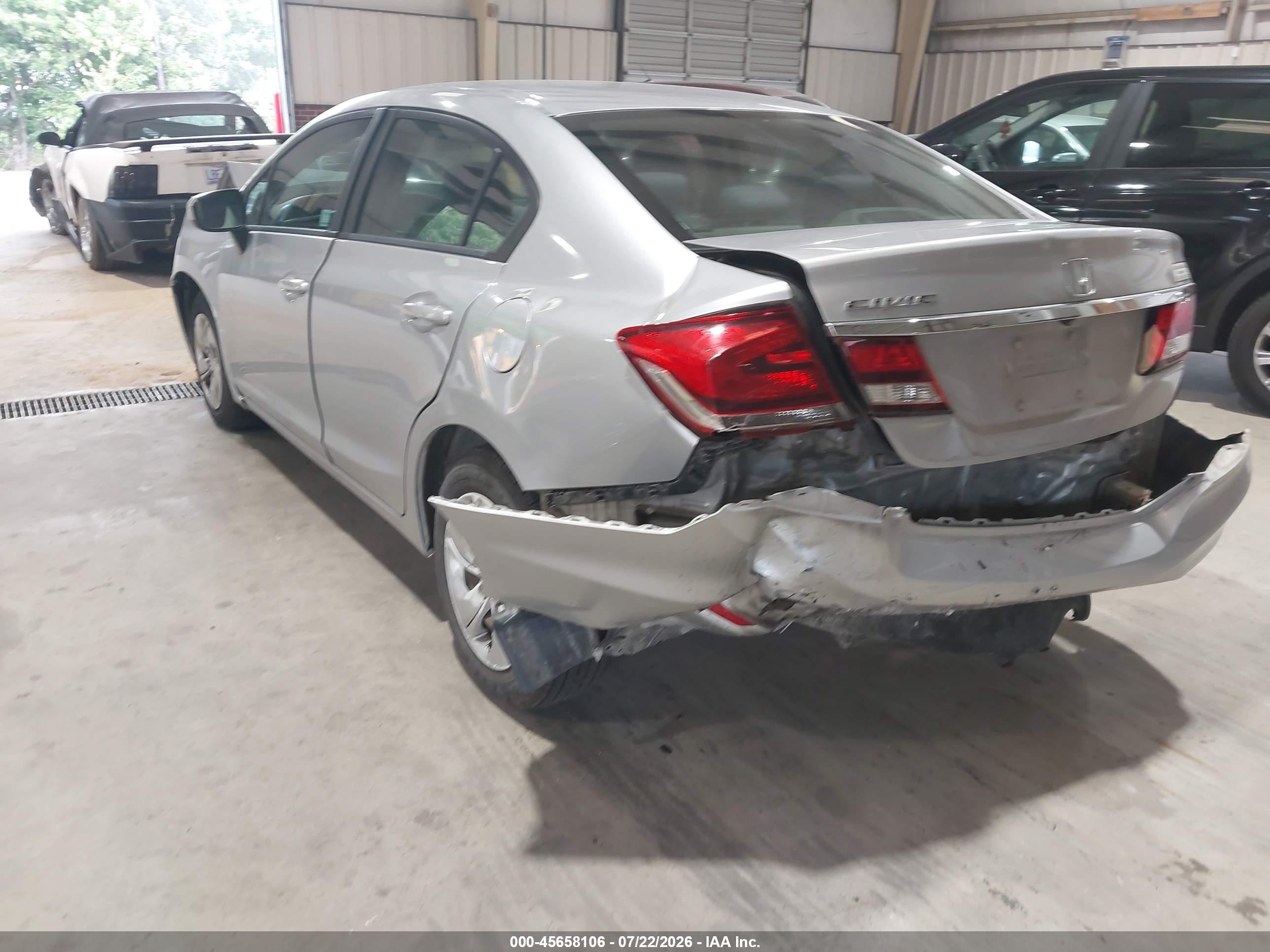 2014 Honda Civic Lx Silver vin: 19XFB2F5XEE270046