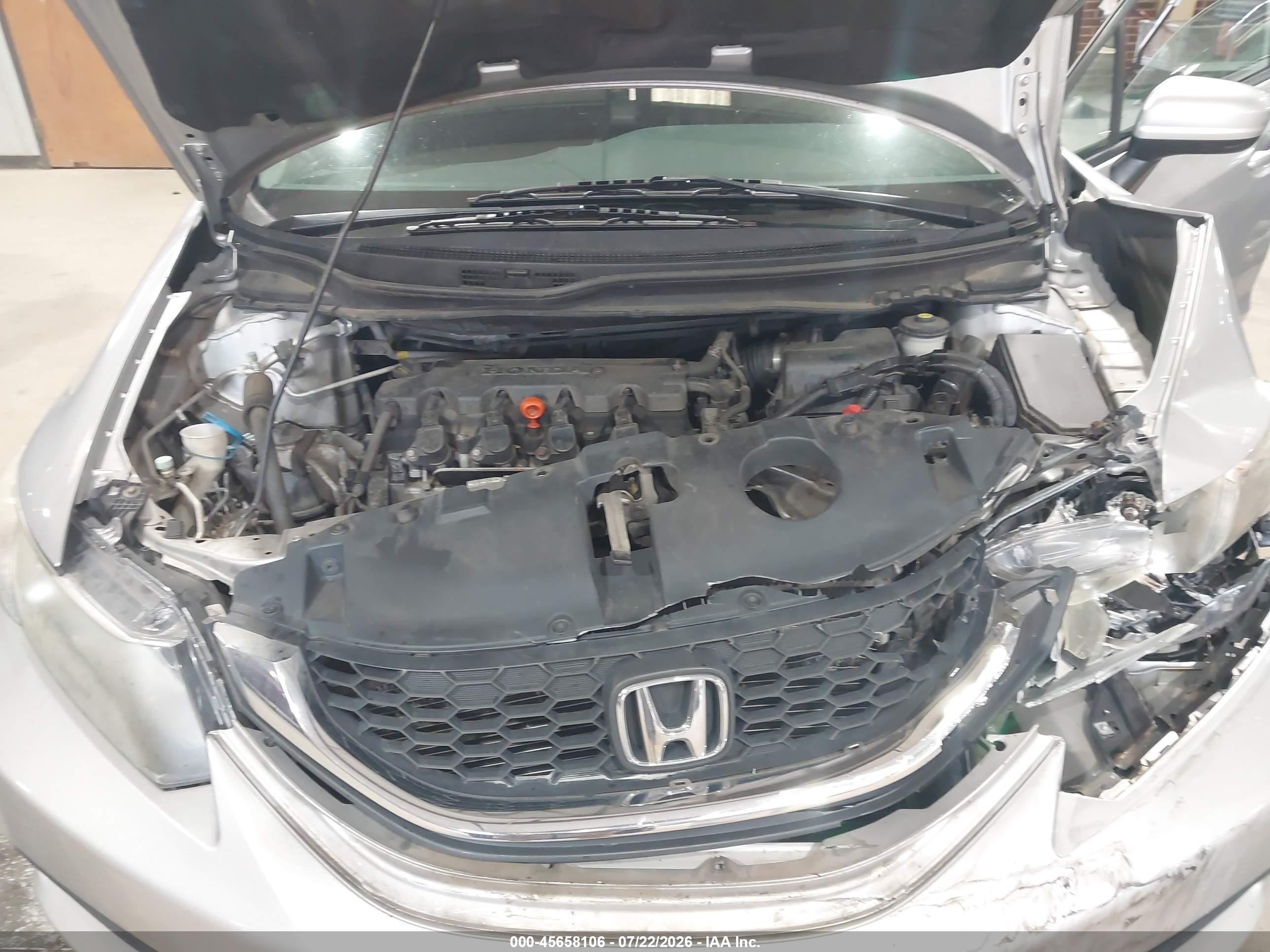 2014 Honda Civic Lx Silver vin: 19XFB2F5XEE270046