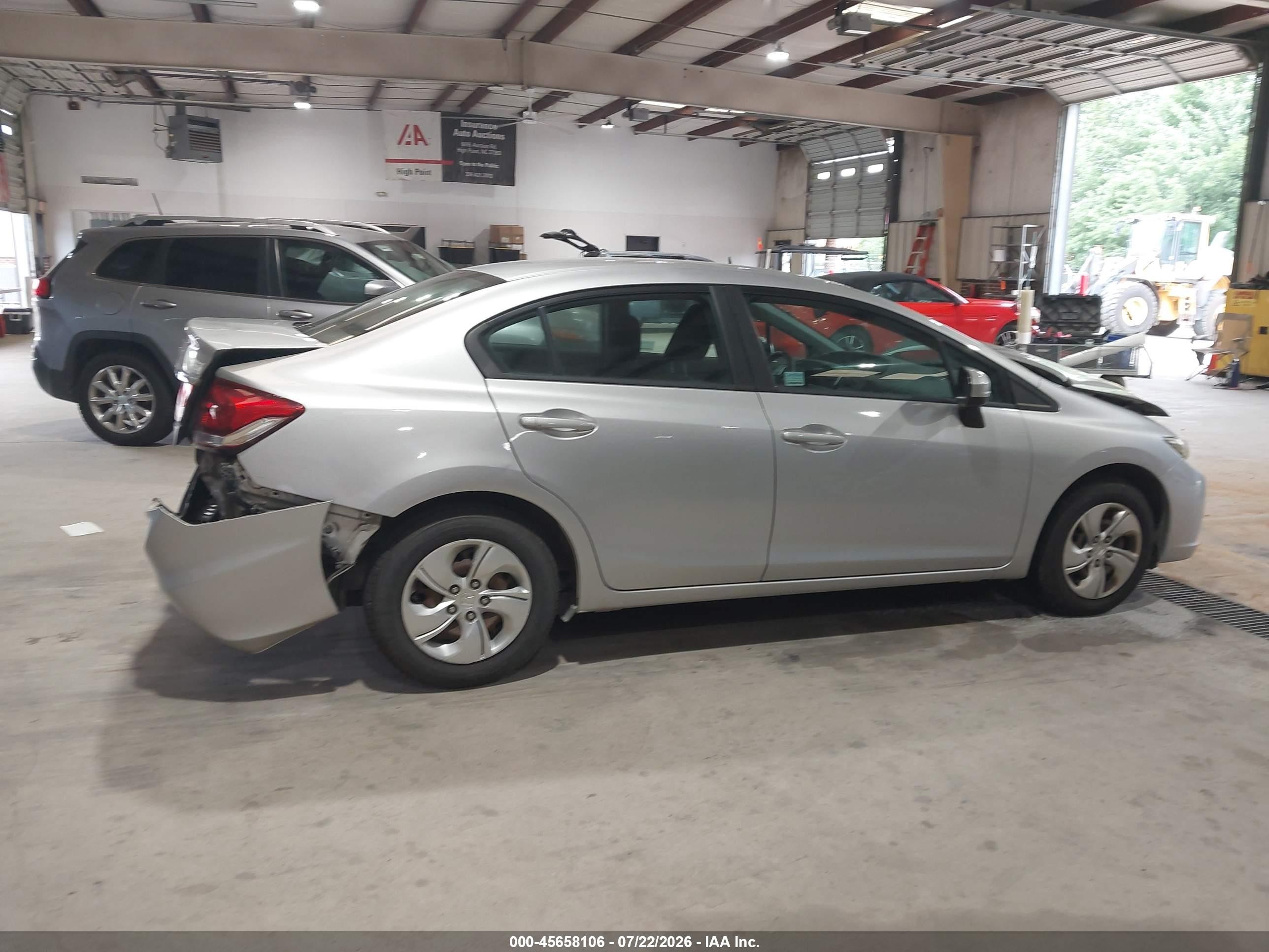 2014 Honda Civic Lx Silver vin: 19XFB2F5XEE270046