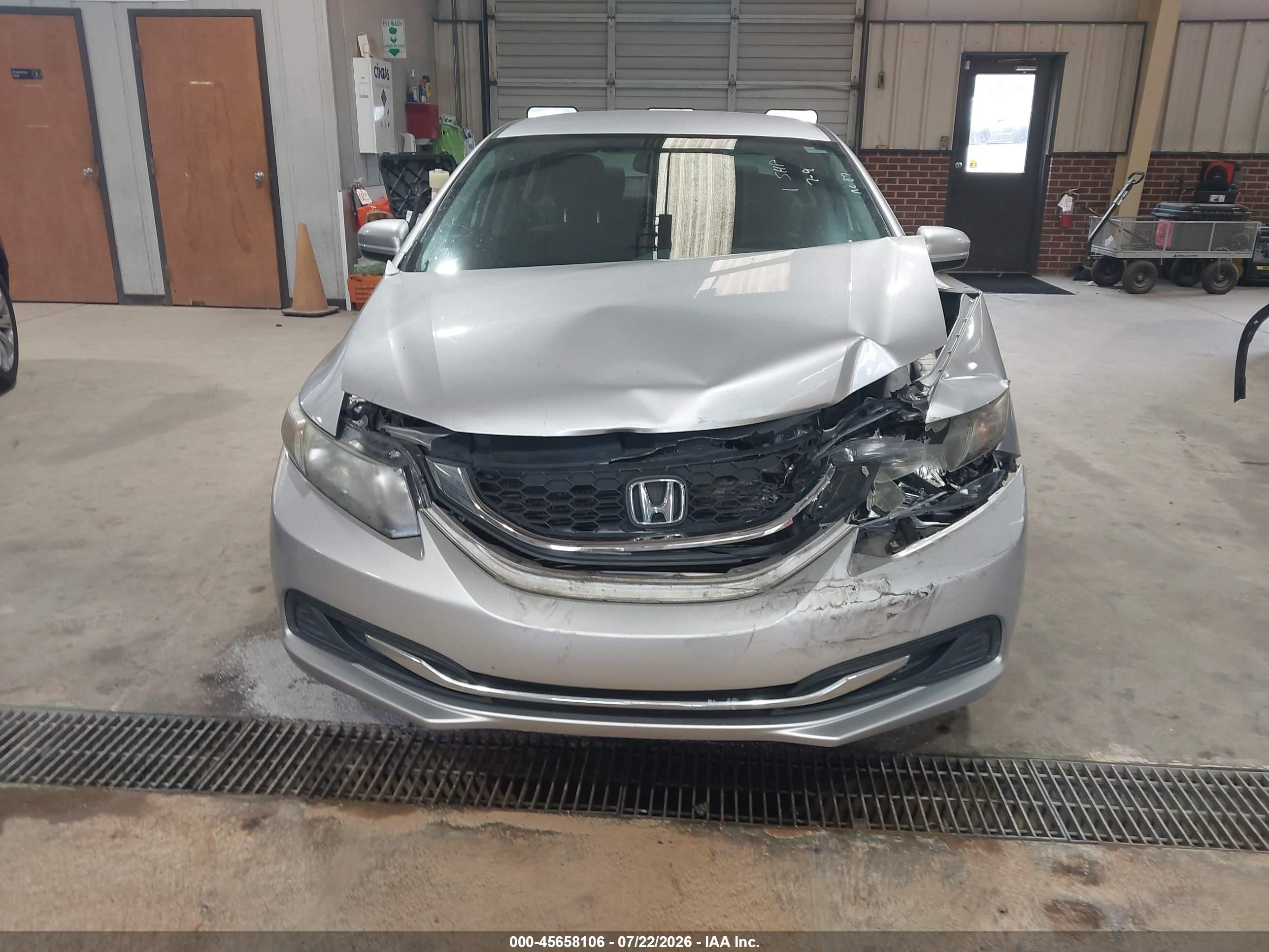 2014 Honda Civic Lx Silver vin: 19XFB2F5XEE270046