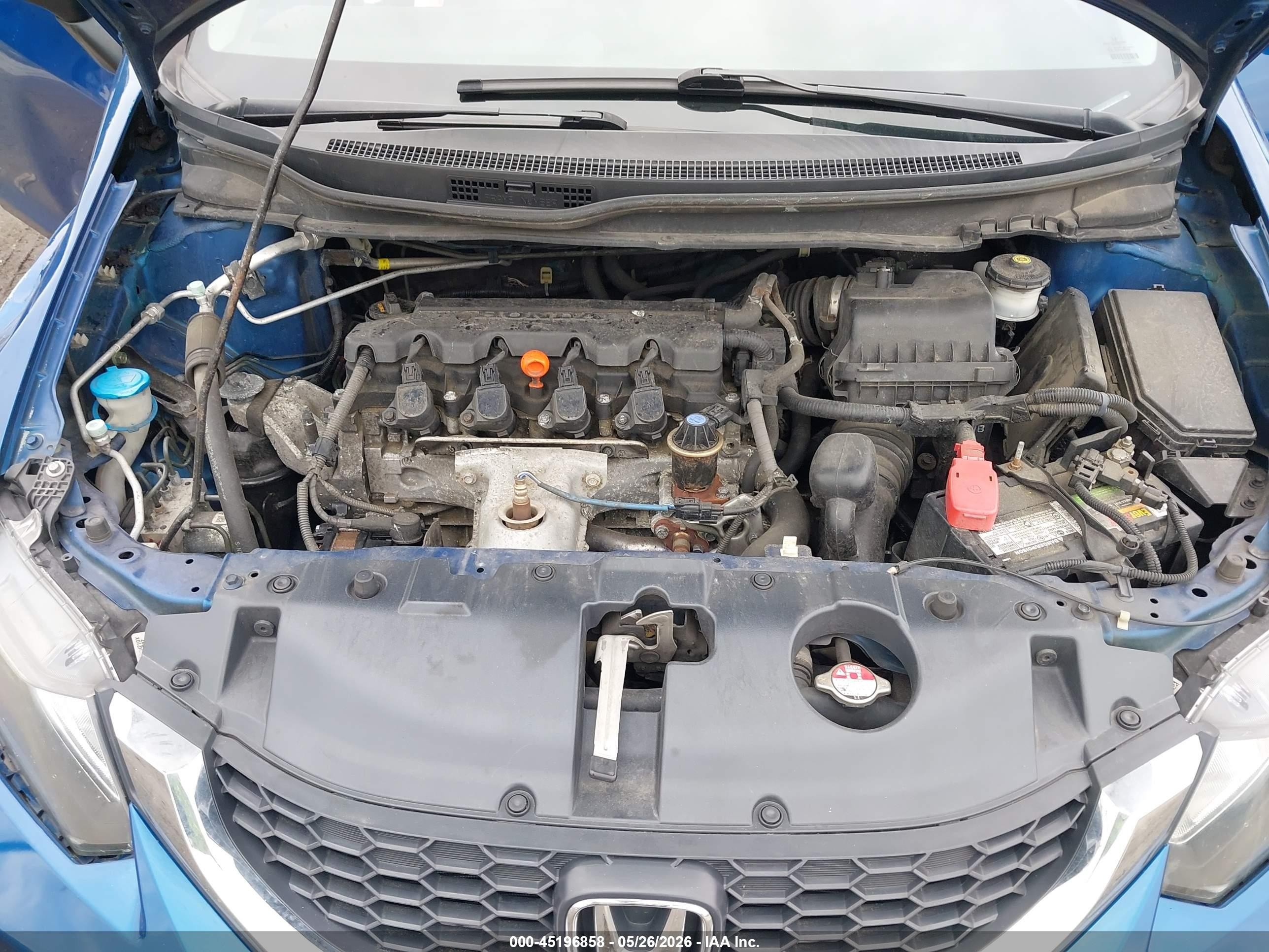 2014 Honda Civic Lx Blue vin: 19XFB2F5XEE270371