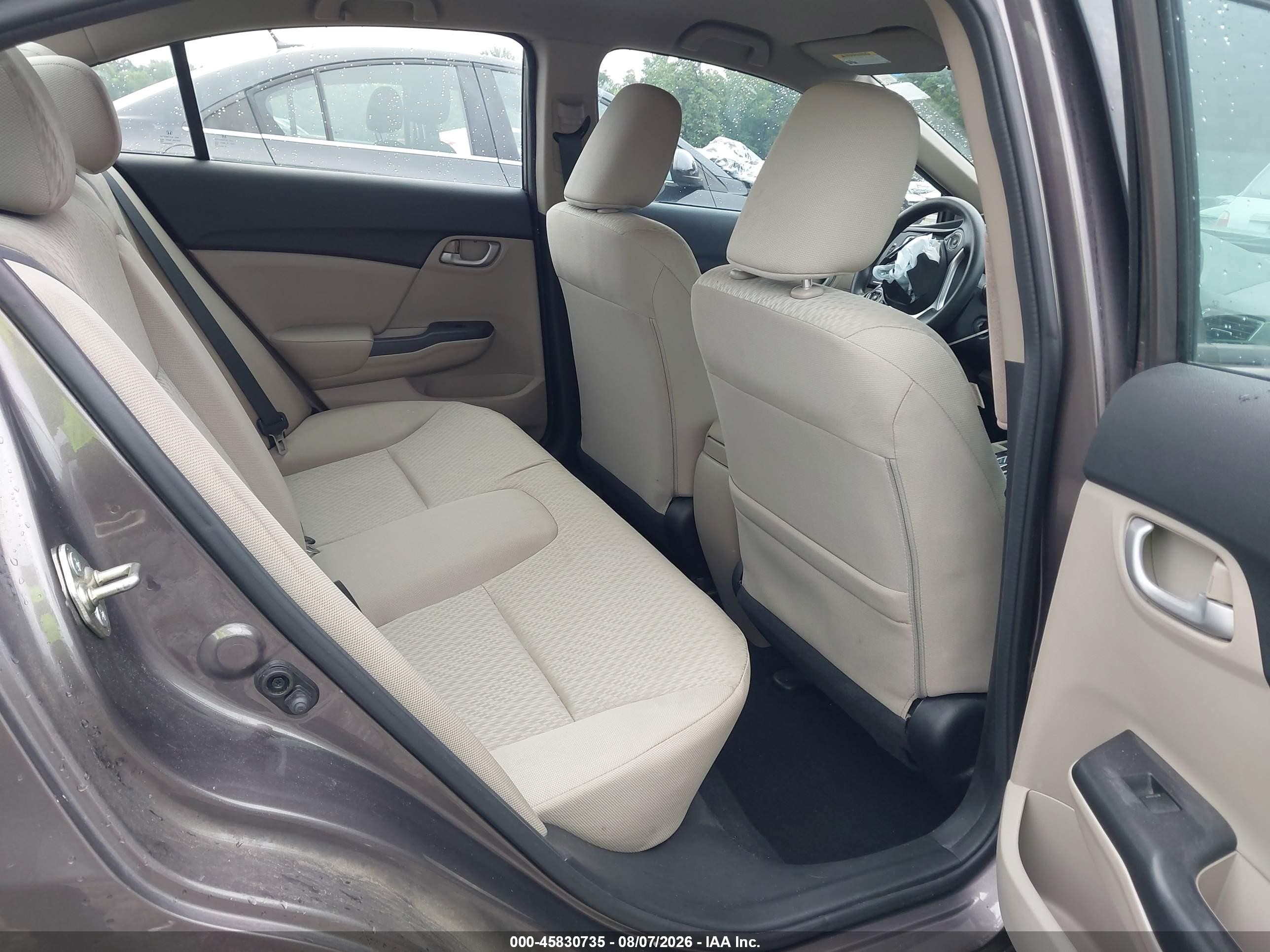 2015 Honda Civic Lx Brown vin: 19XFB2F5XFE003989
