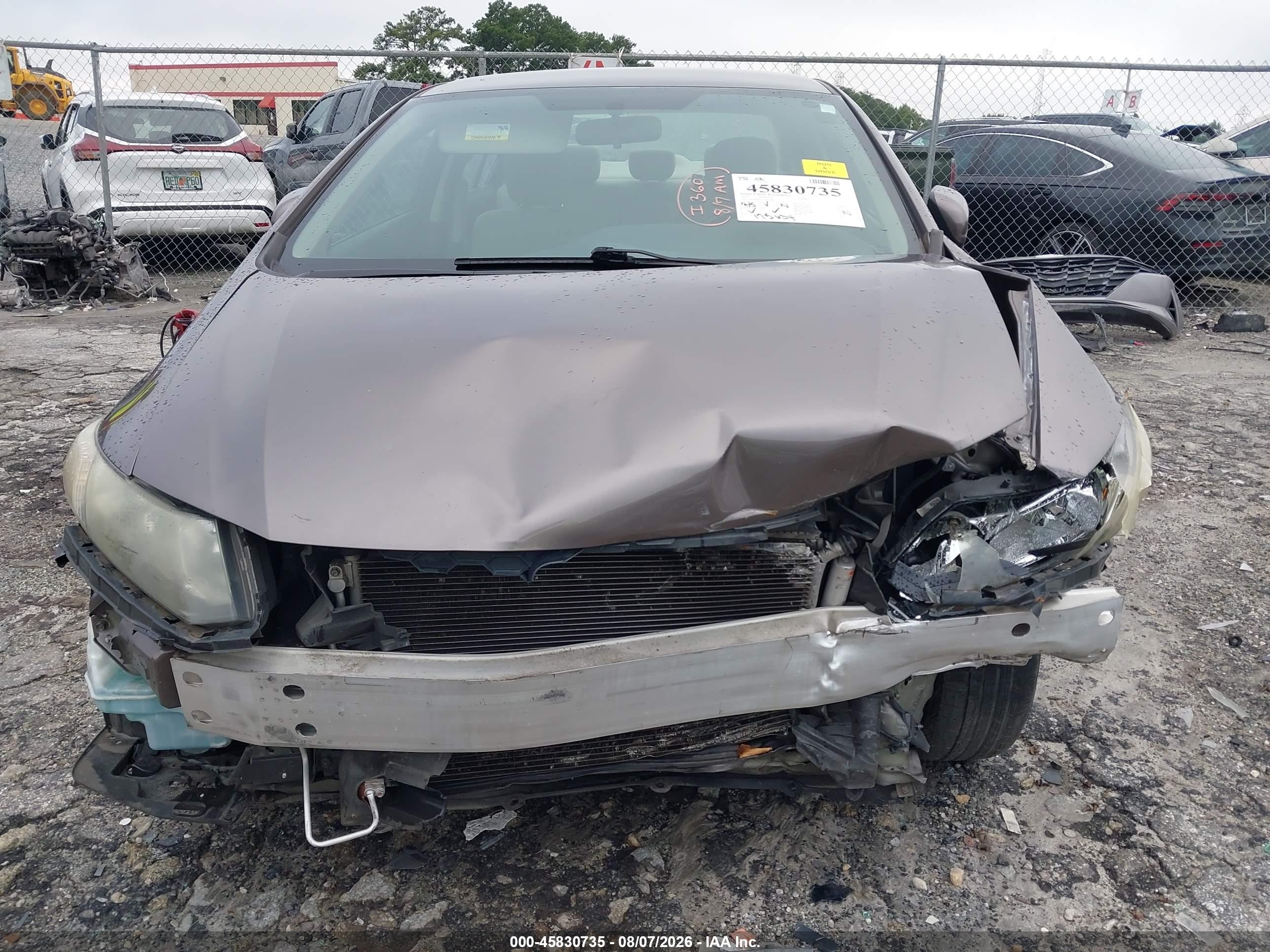 2015 Honda Civic Lx Brown vin: 19XFB2F5XFE003989