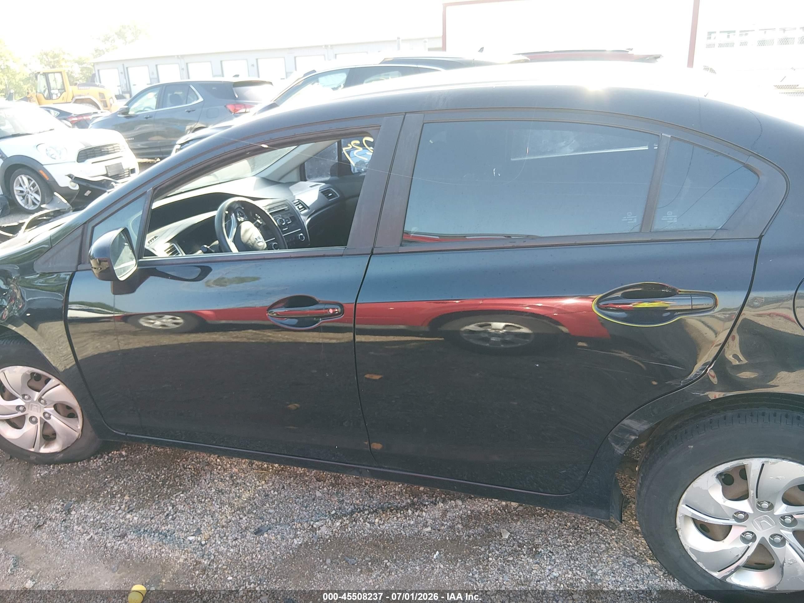 2015 Honda Civic Lx Black vin: 19XFB2F5XFE050519