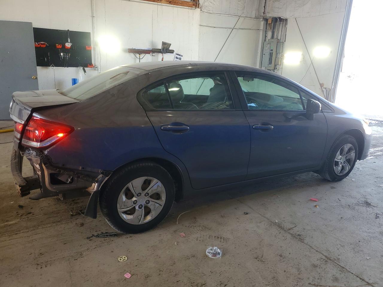 2015 Honda Civic Lx Gray vin: 19XFB2F5XFE051508