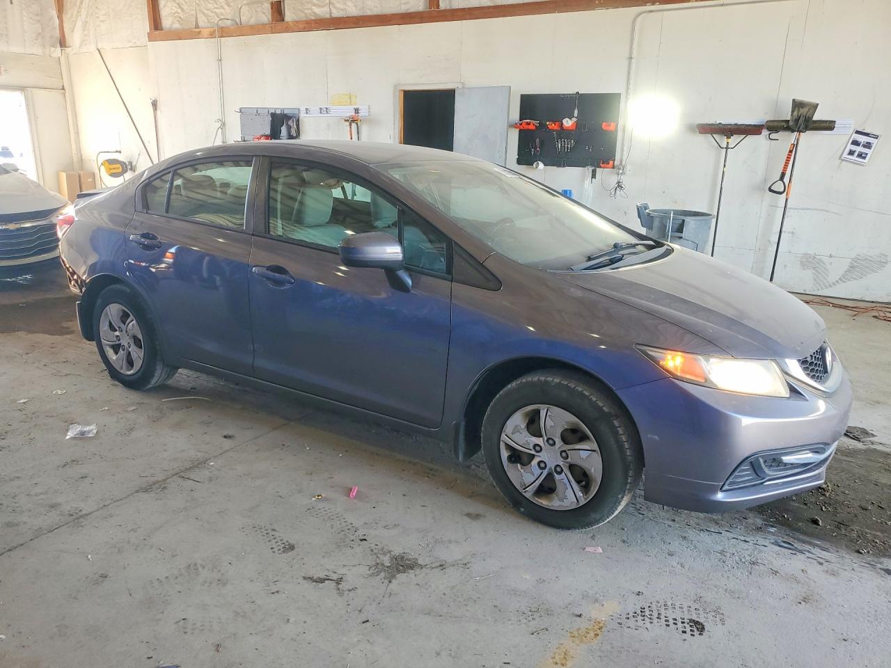 2015 Honda Civic Lx Gray vin: 19XFB2F5XFE051508
