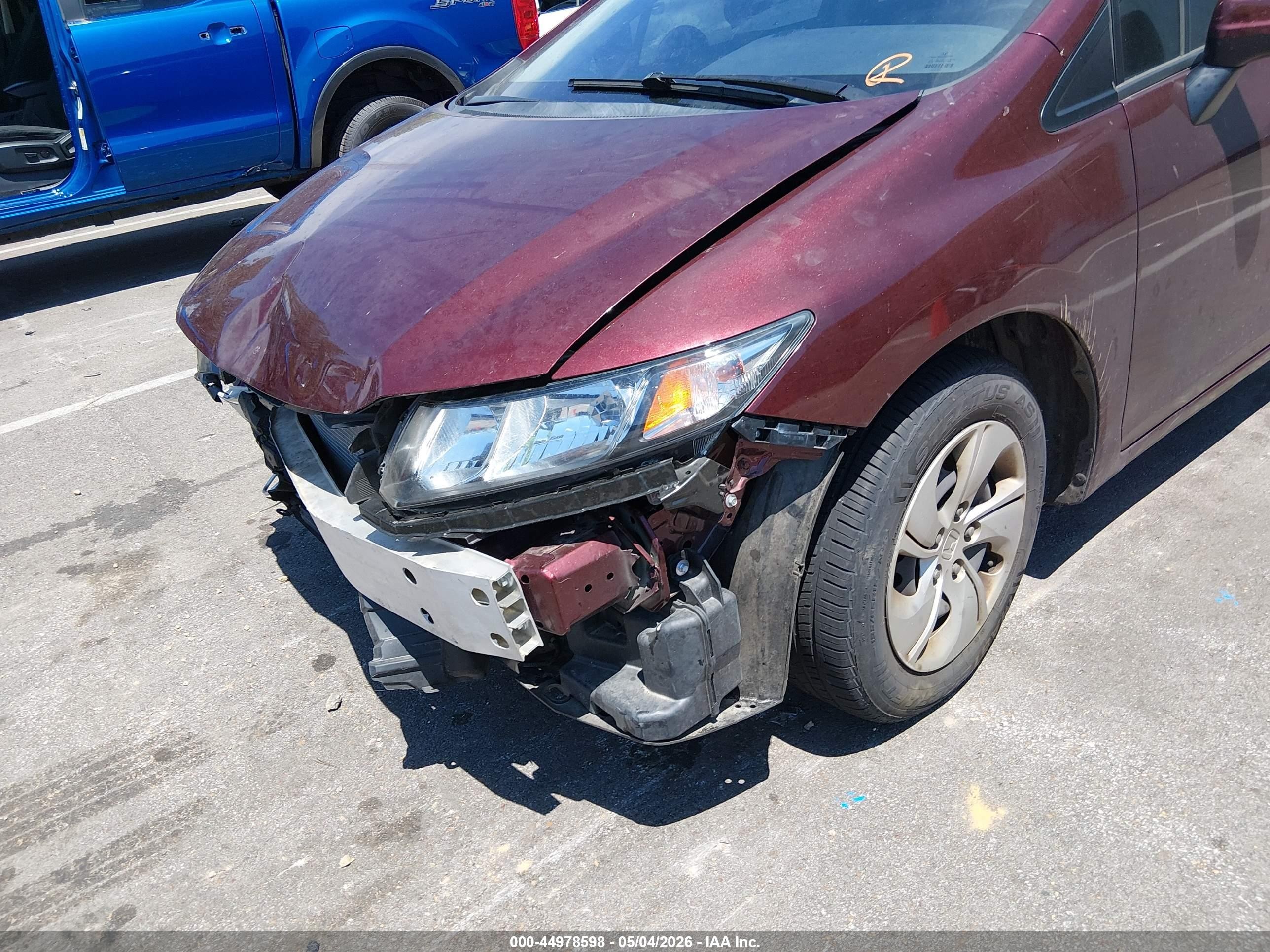 2015 Honda Civic Lx Purple vin: 19XFB2F5XFE064307