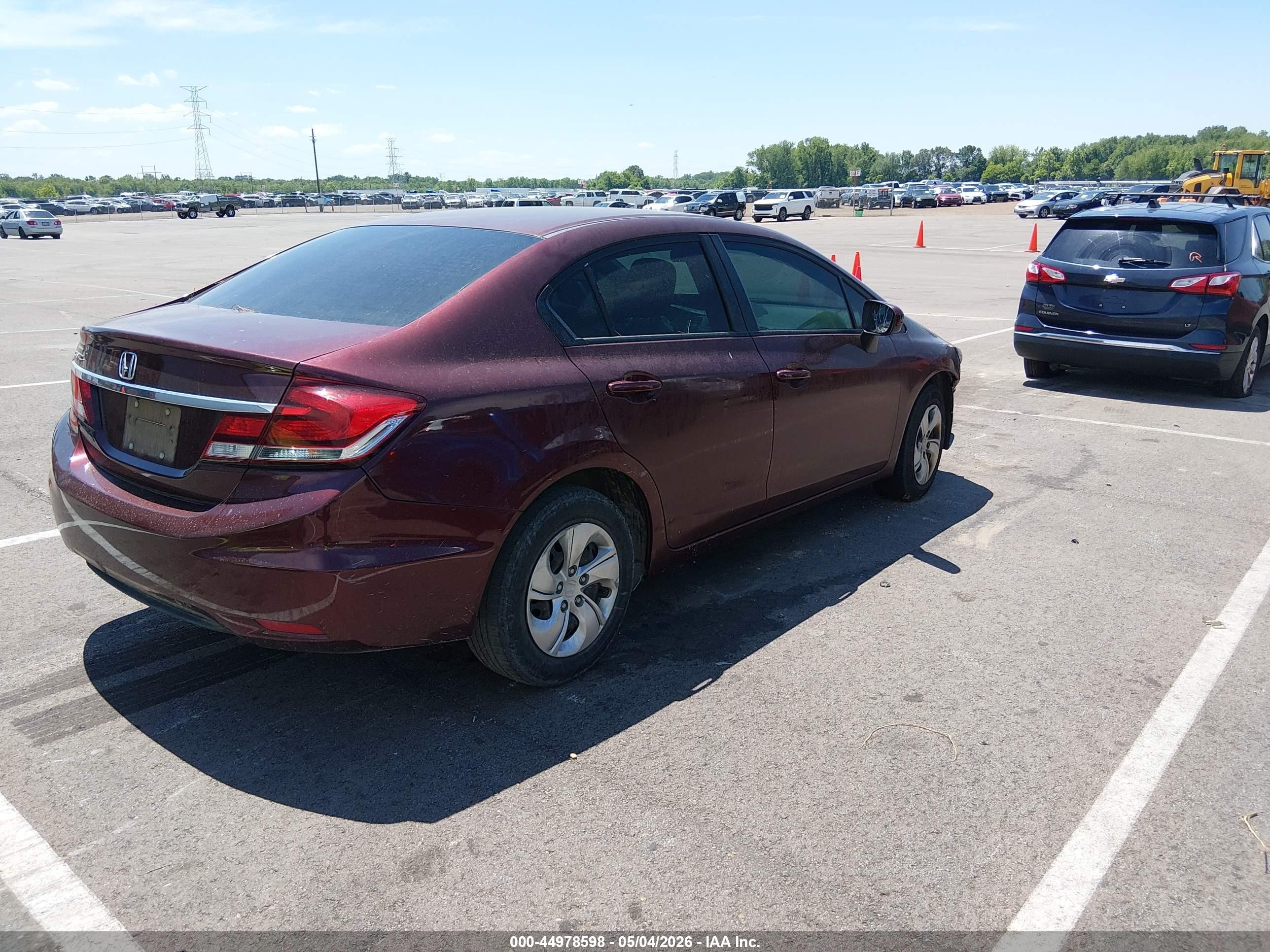 2015 Honda Civic Lx Purple vin: 19XFB2F5XFE064307