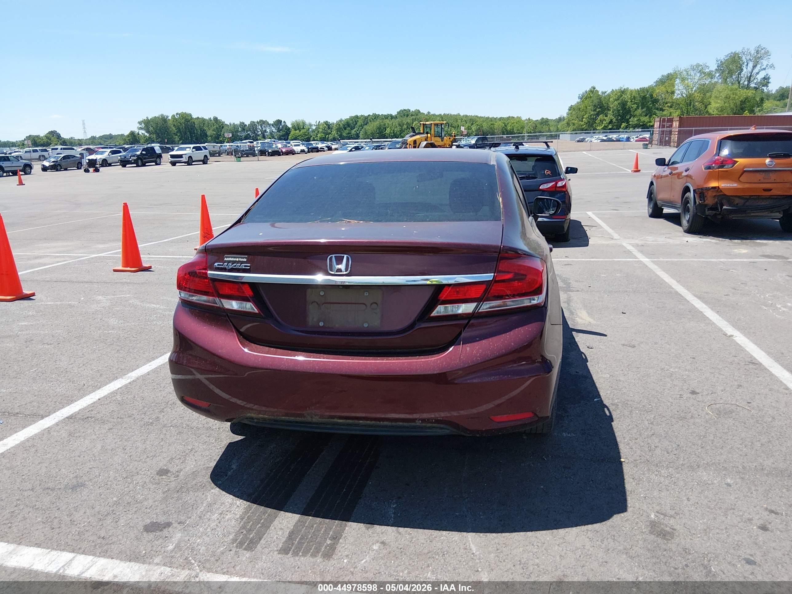 2015 Honda Civic Lx Purple vin: 19XFB2F5XFE064307