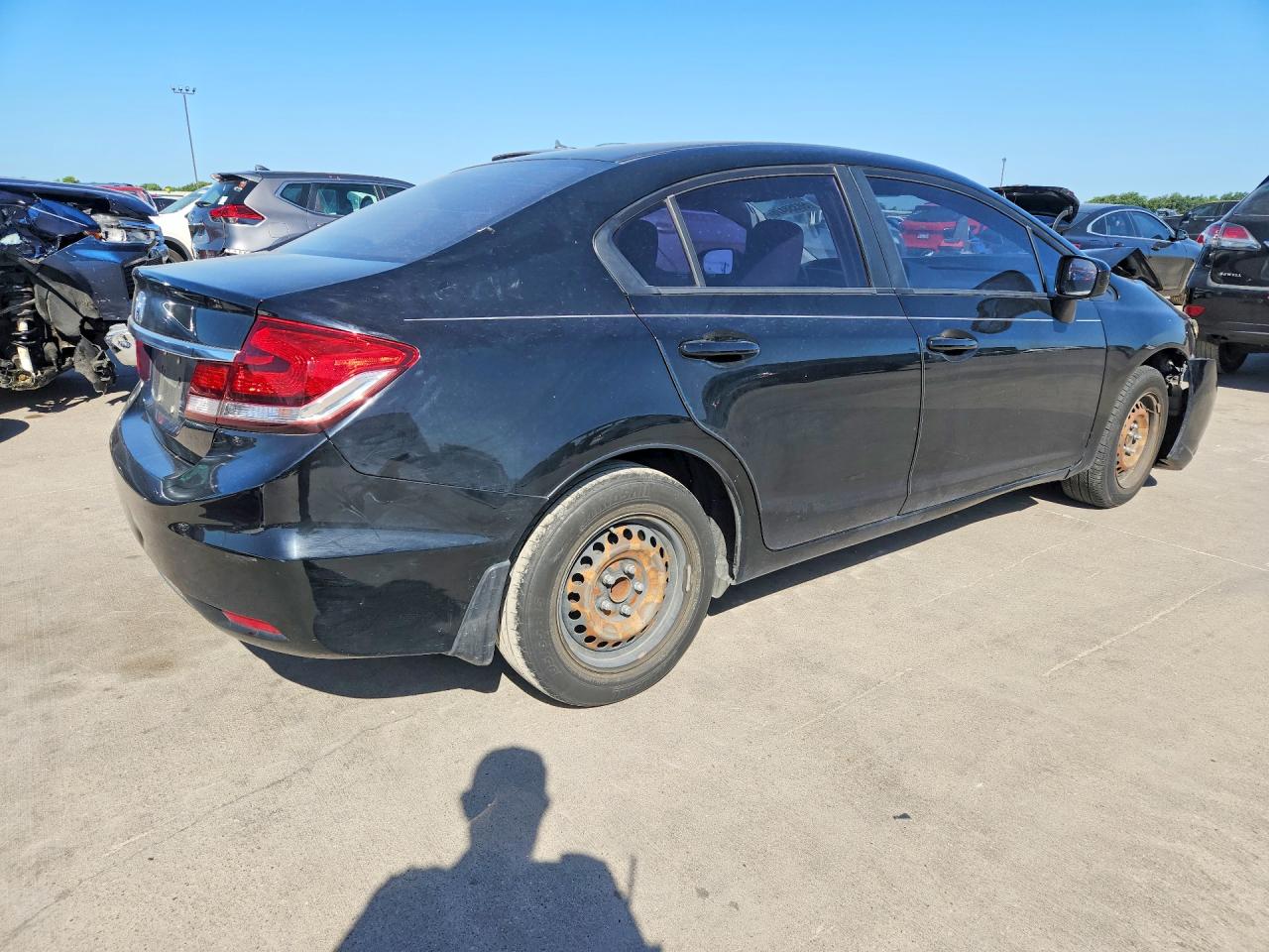 2015 Honda Civic Lx Черный vin: 19XFB2F5XFE068213