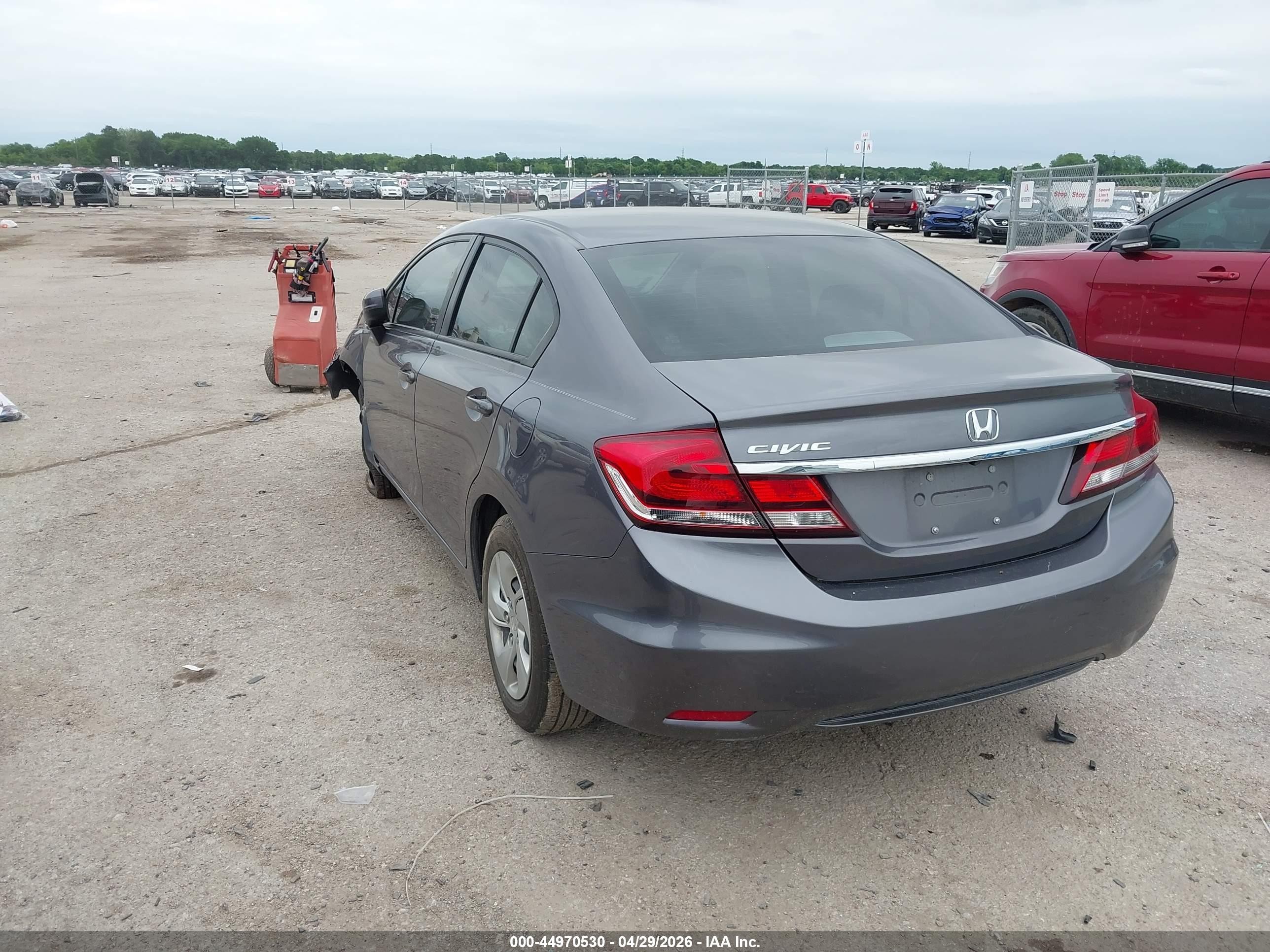 2015 Honda Civic Lx Gray vin: 19XFB2F5XFE092978