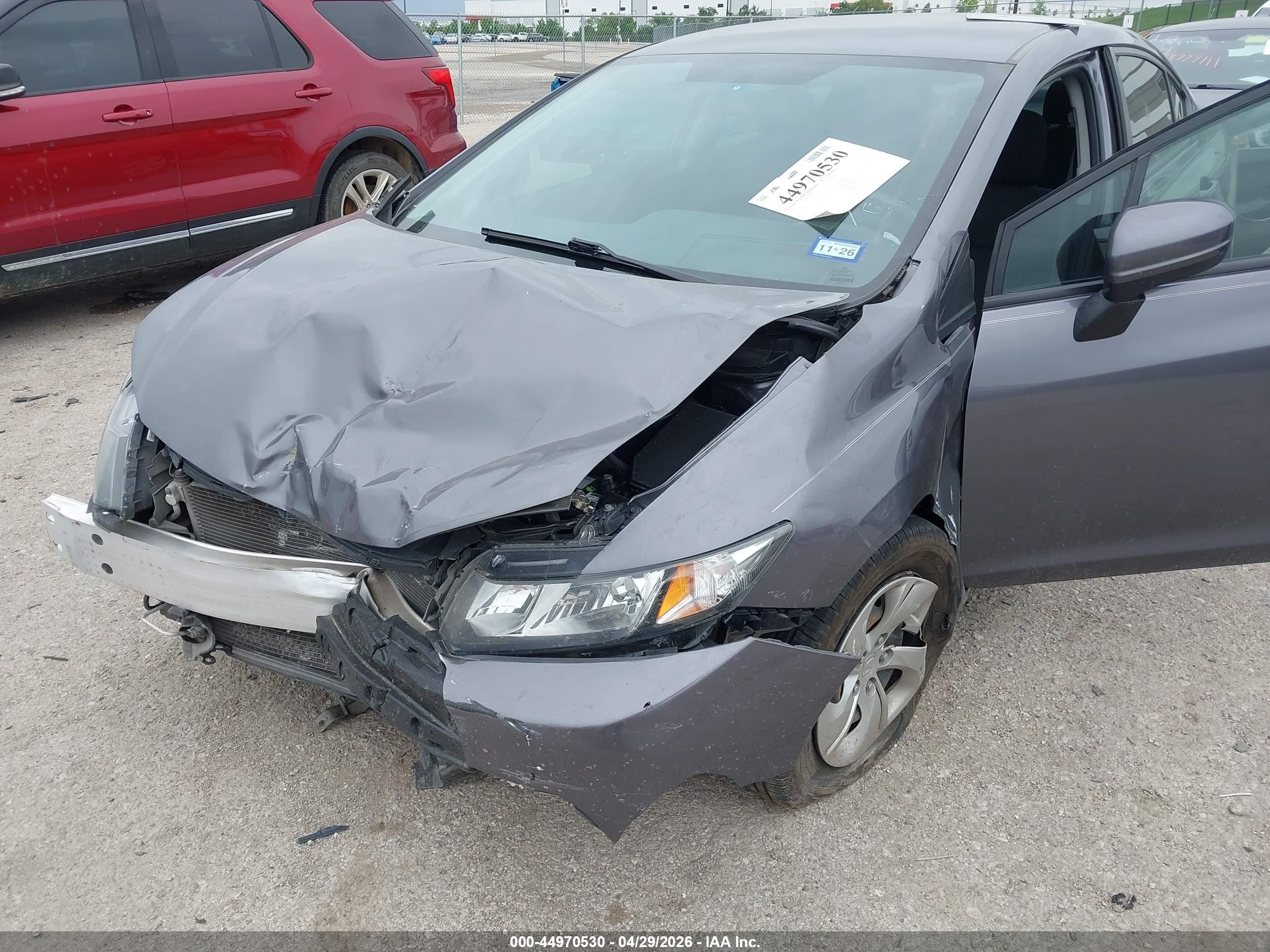 2015 Honda Civic Lx Gray vin: 19XFB2F5XFE092978