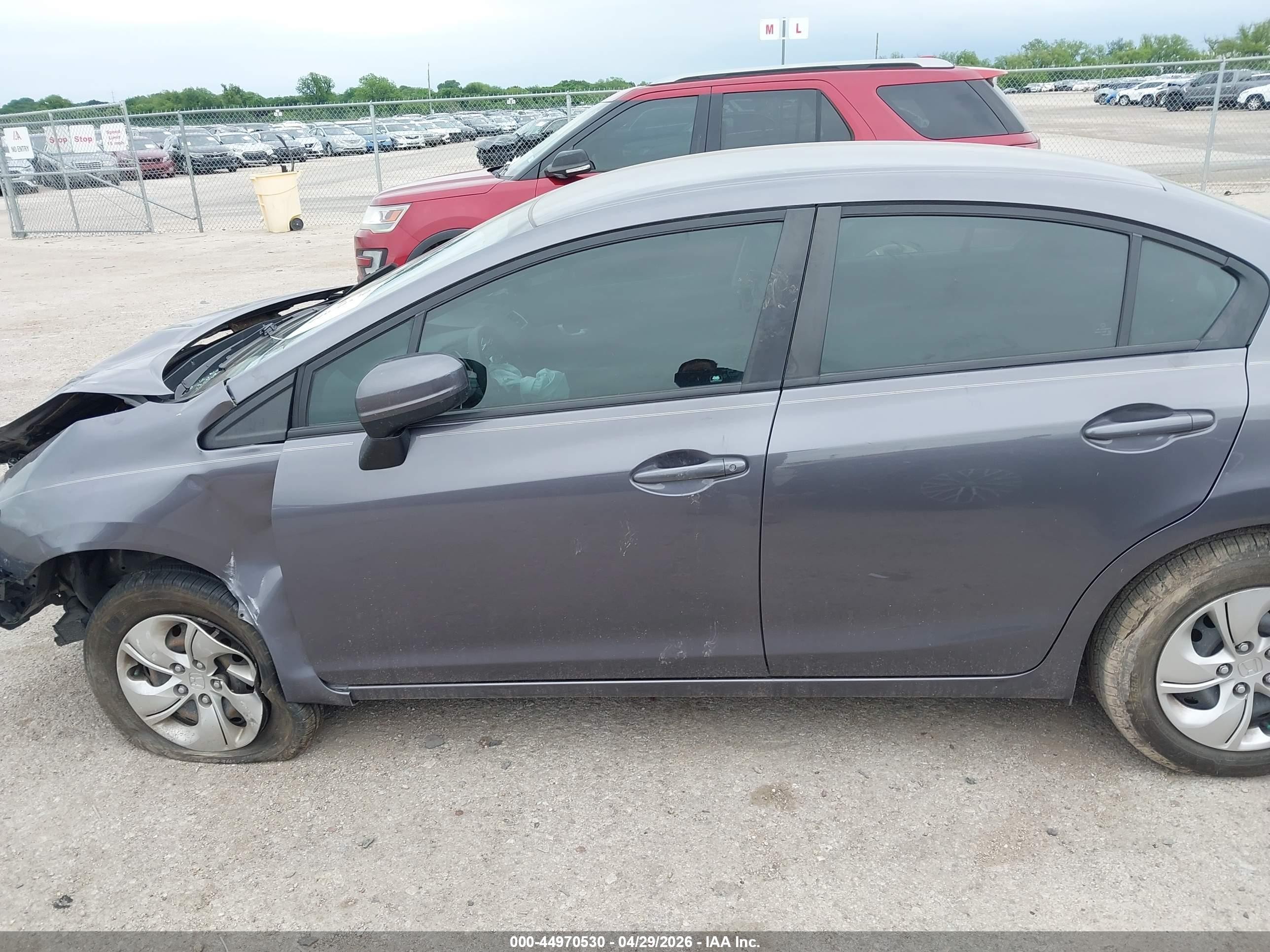 2015 Honda Civic Lx Gray vin: 19XFB2F5XFE092978