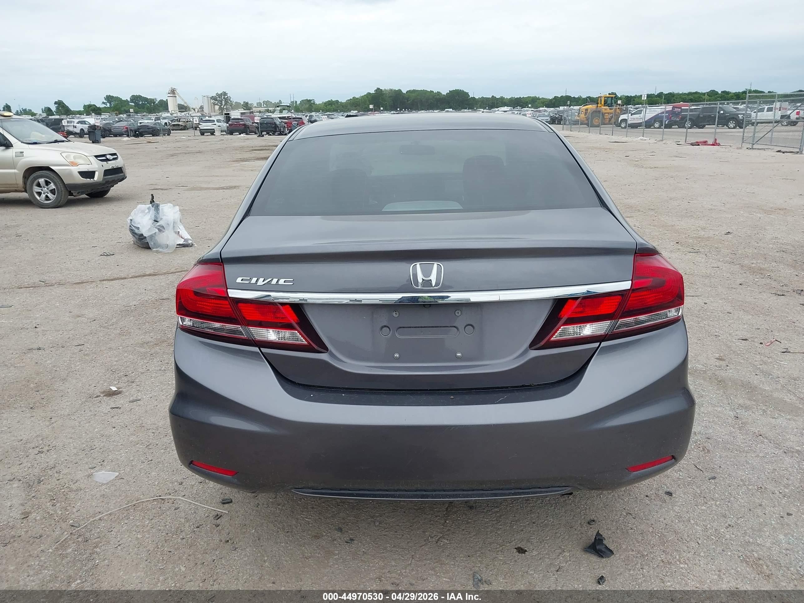 2015 Honda Civic Lx Gray vin: 19XFB2F5XFE092978