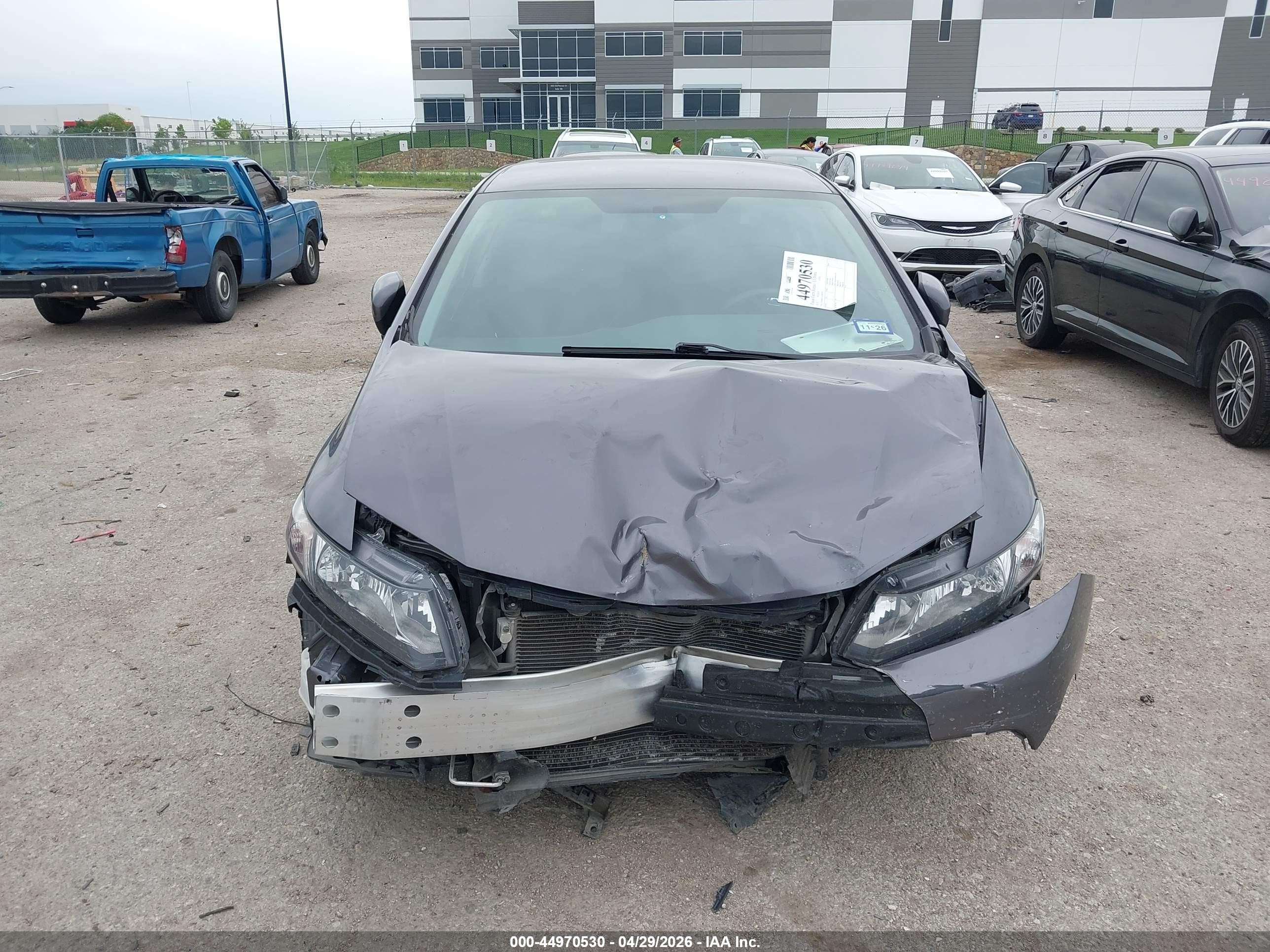2015 Honda Civic Lx Gray vin: 19XFB2F5XFE092978